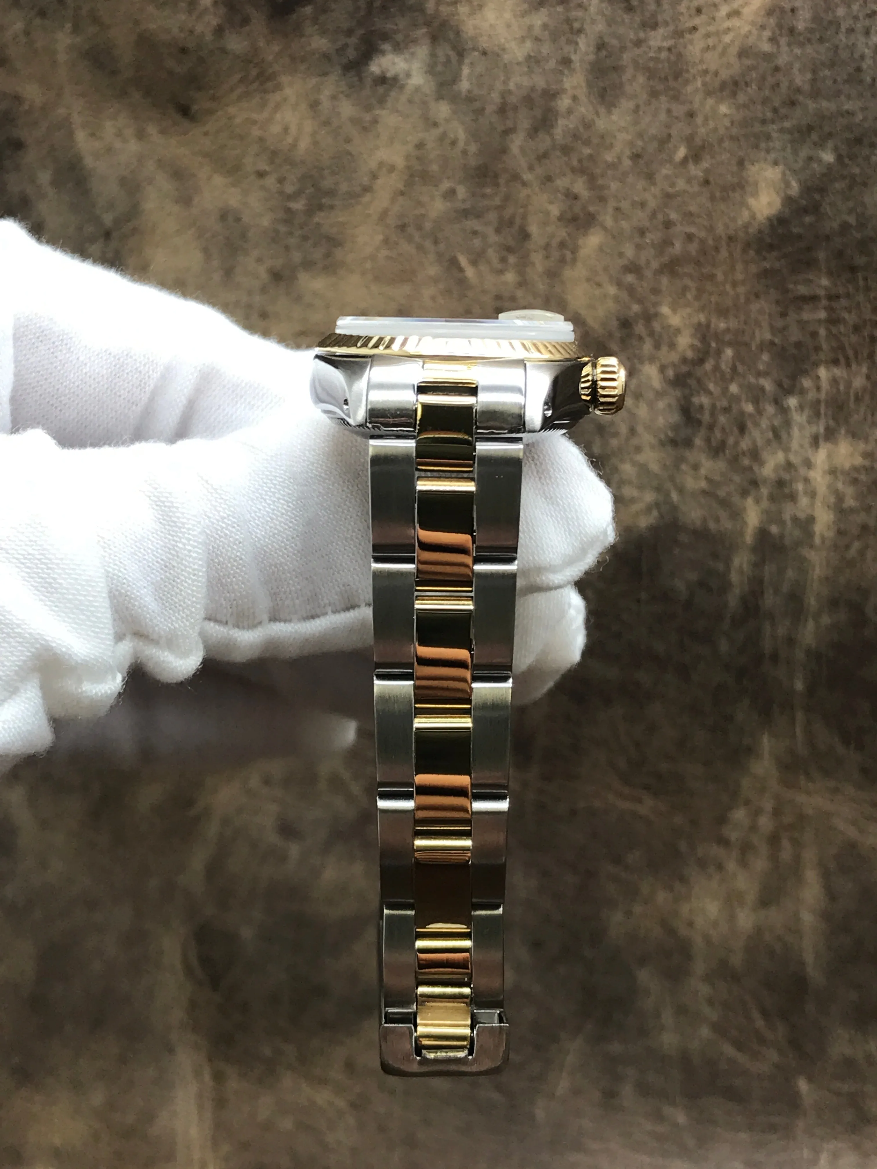Rolex Datejust 26mm Custom Bracelet 6917 Champagne Dial Automatic Women's Watch