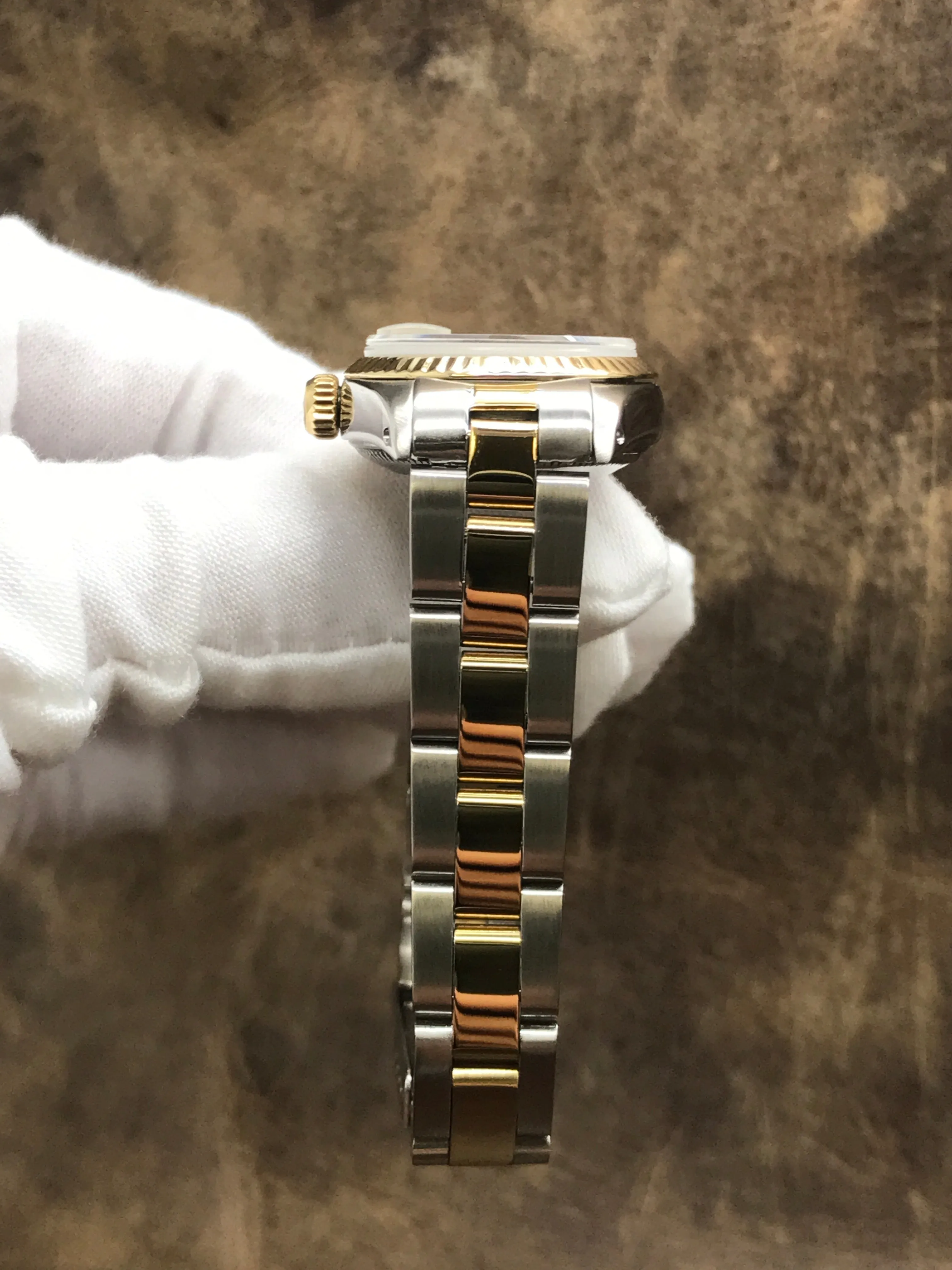 Rolex Datejust 26mm Custom Bracelet 6917 Champagne Dial Automatic Women's Watch