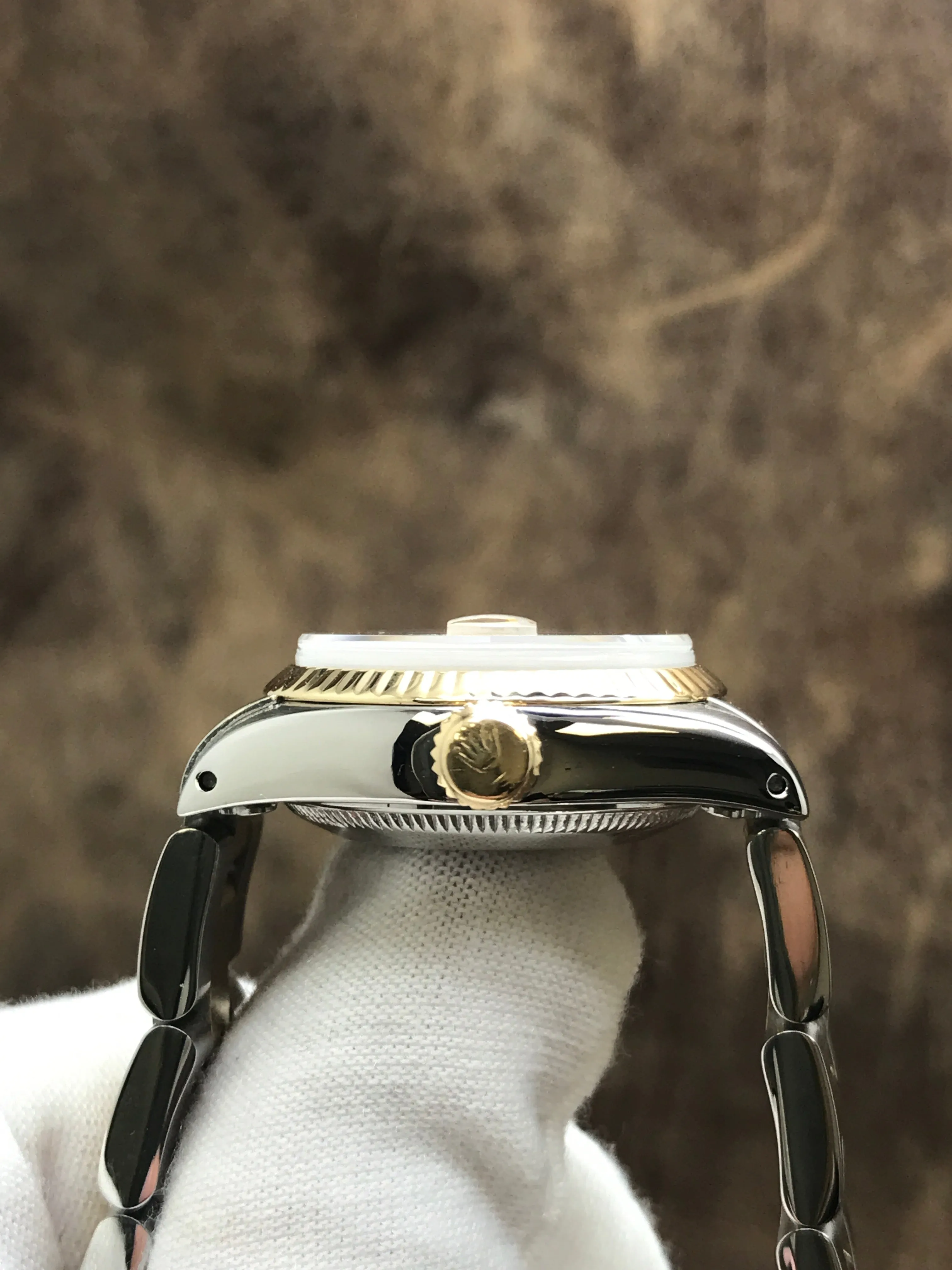 Rolex Datejust 26mm Custom Bracelet 6917 Champagne Dial Automatic Women's Watch