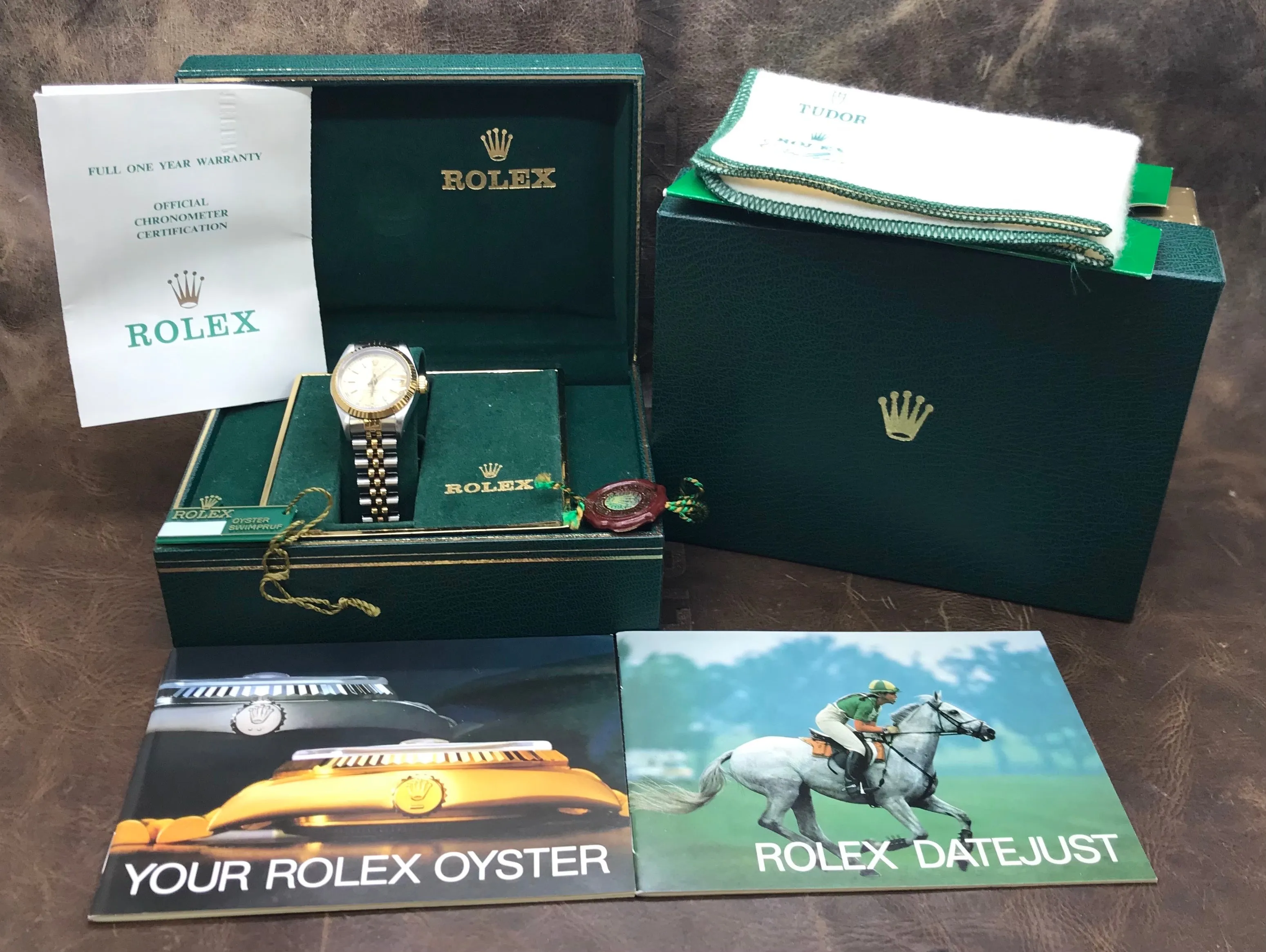 Rolex Datejust 26mm Full B&P 69173 Champagne Dial Automatic Women's Watch