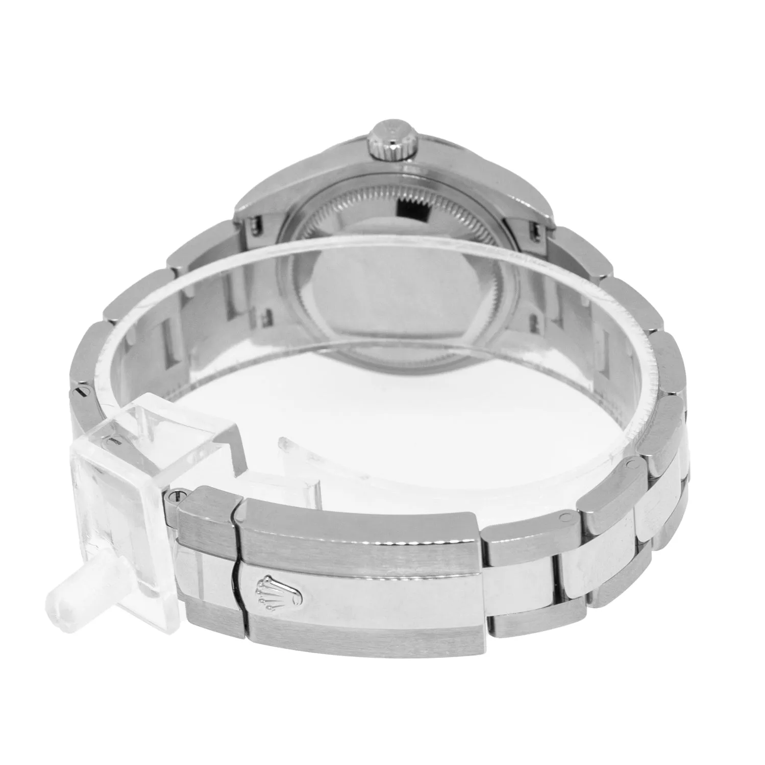 Rolex Datejust 28mm White Gold Steel White Roman Dial Fluted Bezel 279174