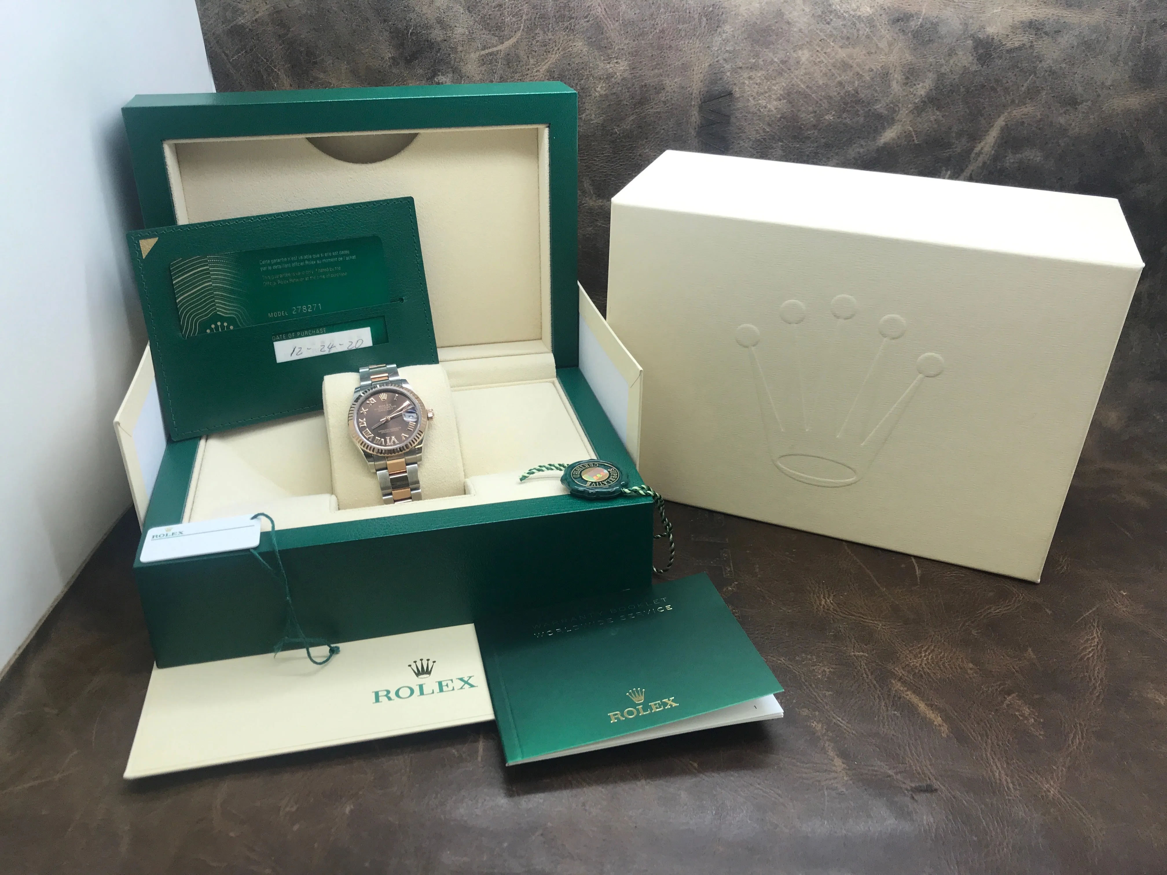 Rolex Datejust 31 278271 Chocolate Diamond Dial Automatic Women's Watch