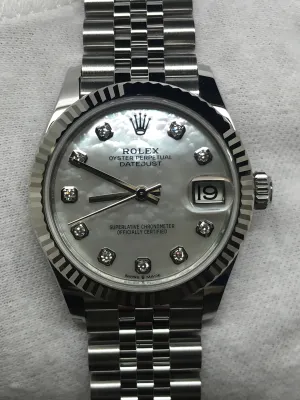 Rolex Datejust 31 278274 White MOP Diamond Dial Automatic Women's Watch