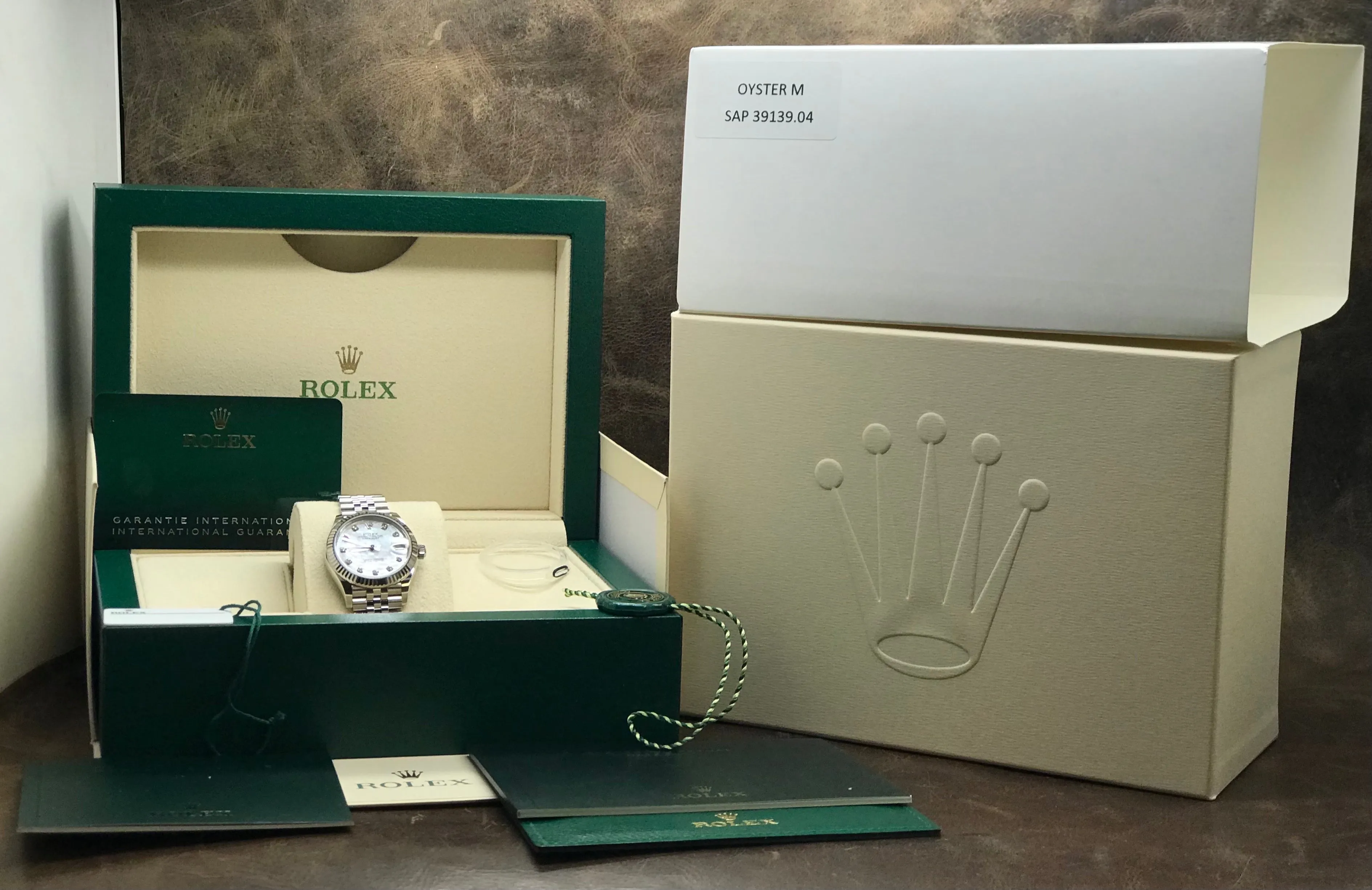 Rolex Datejust 31 278274 White MOP Diamond Dial Automatic Women's Watch