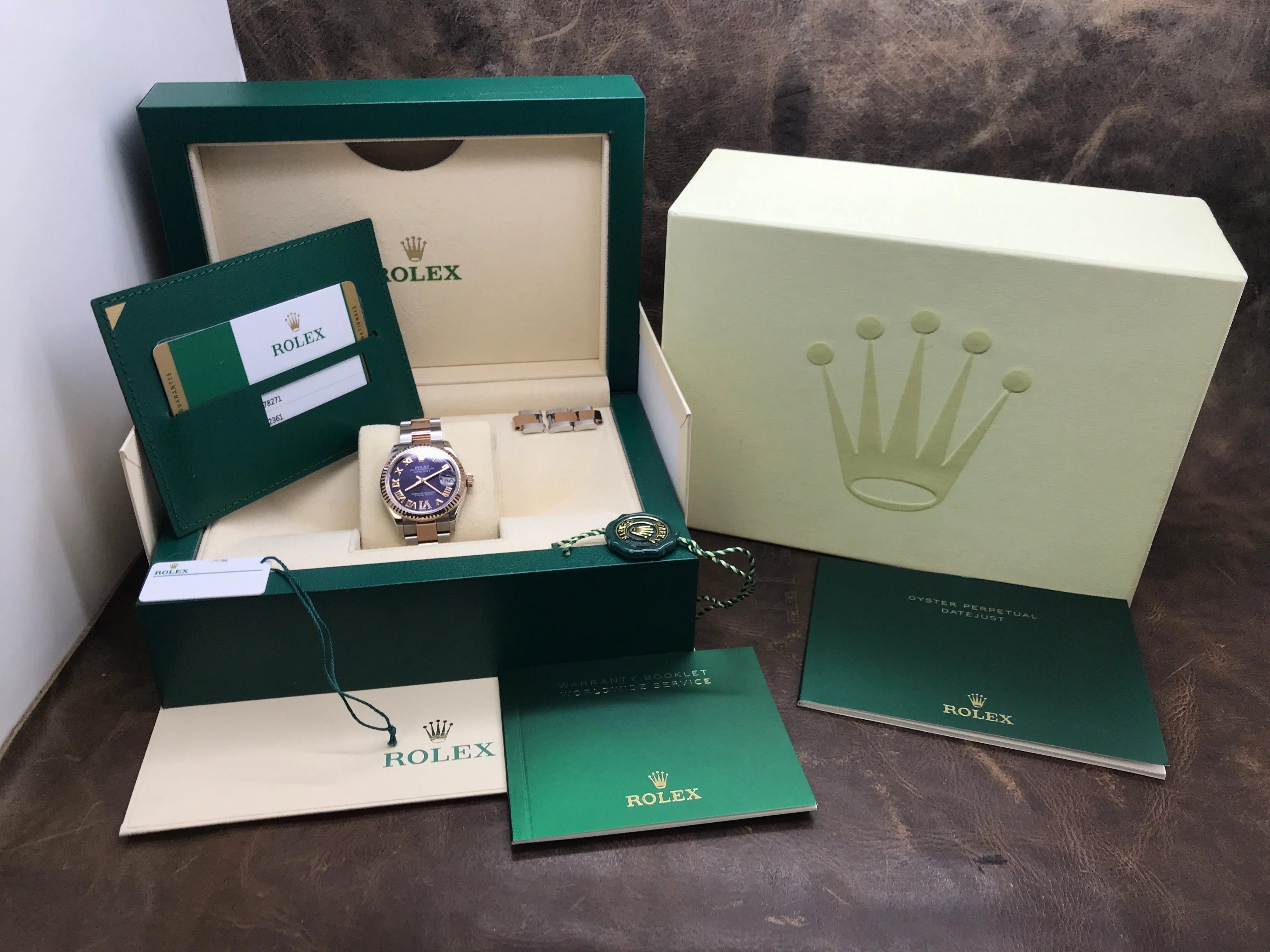 Rolex Datejust 31 Diamond 278271 Aubergine Dial Automatic Women's Watch