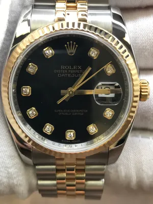 Rolex Datejust 36mm 116233 Black Dial Automatic Watch