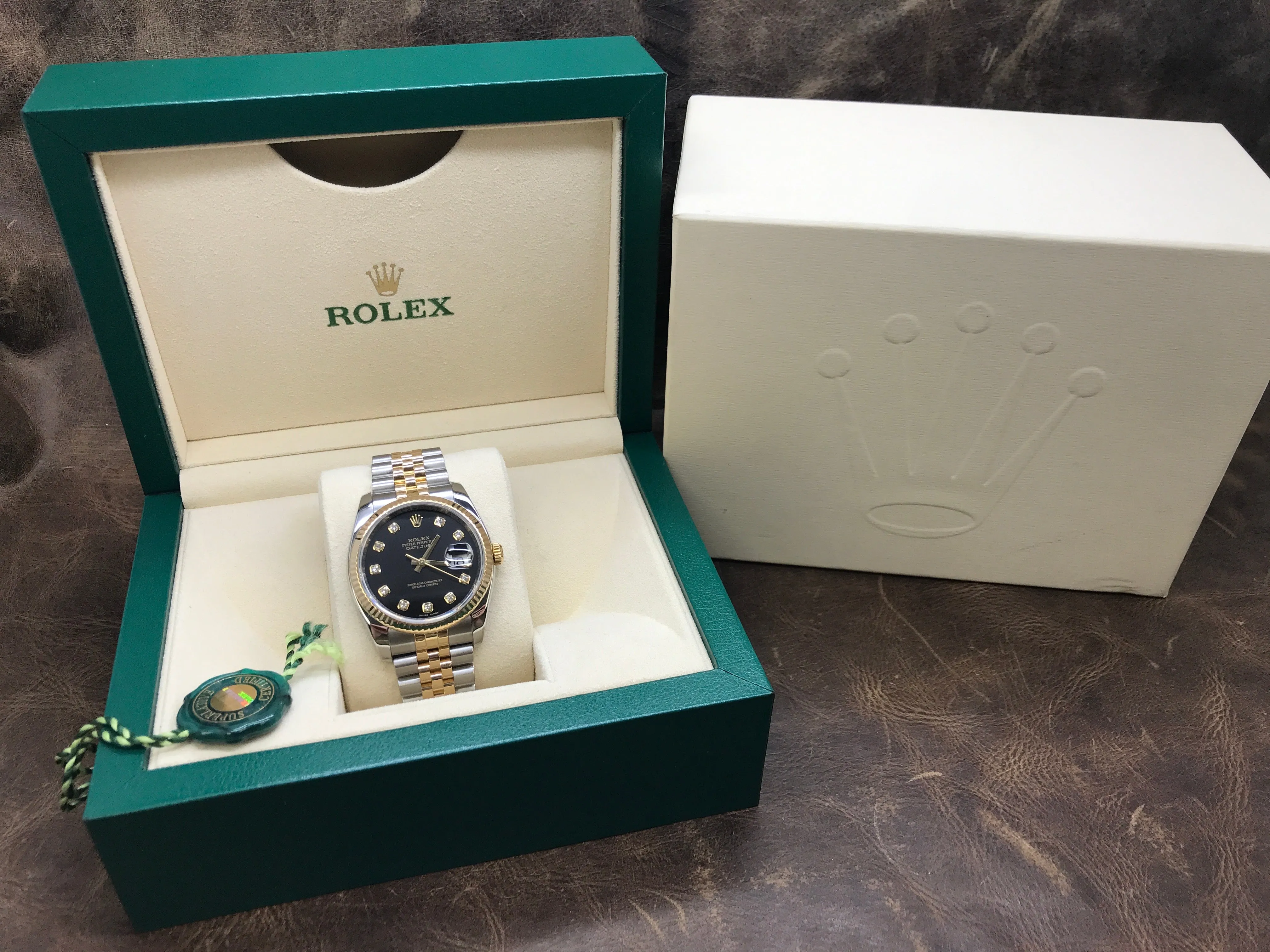 Rolex Datejust 36mm 116233 Black Dial Automatic Watch