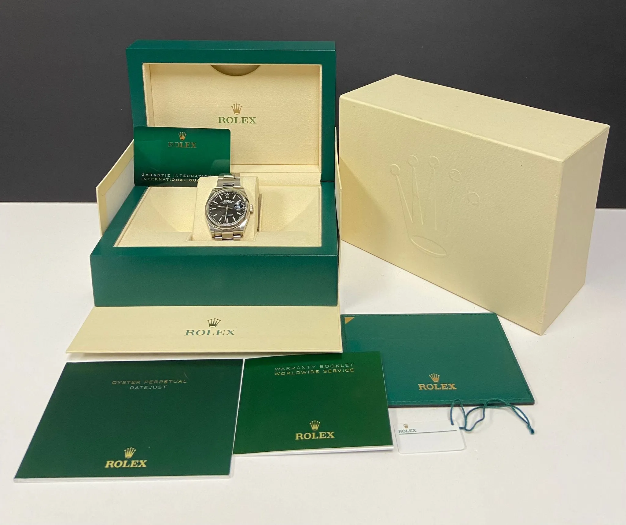 Rolex Datejust 36mm 126200 Black Dial Automatic Watch