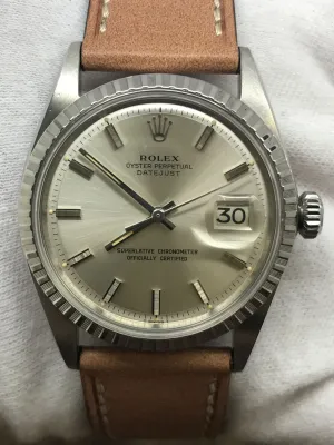 Rolex Datejust 36mm 1603 Silver Dial Automatic Watch