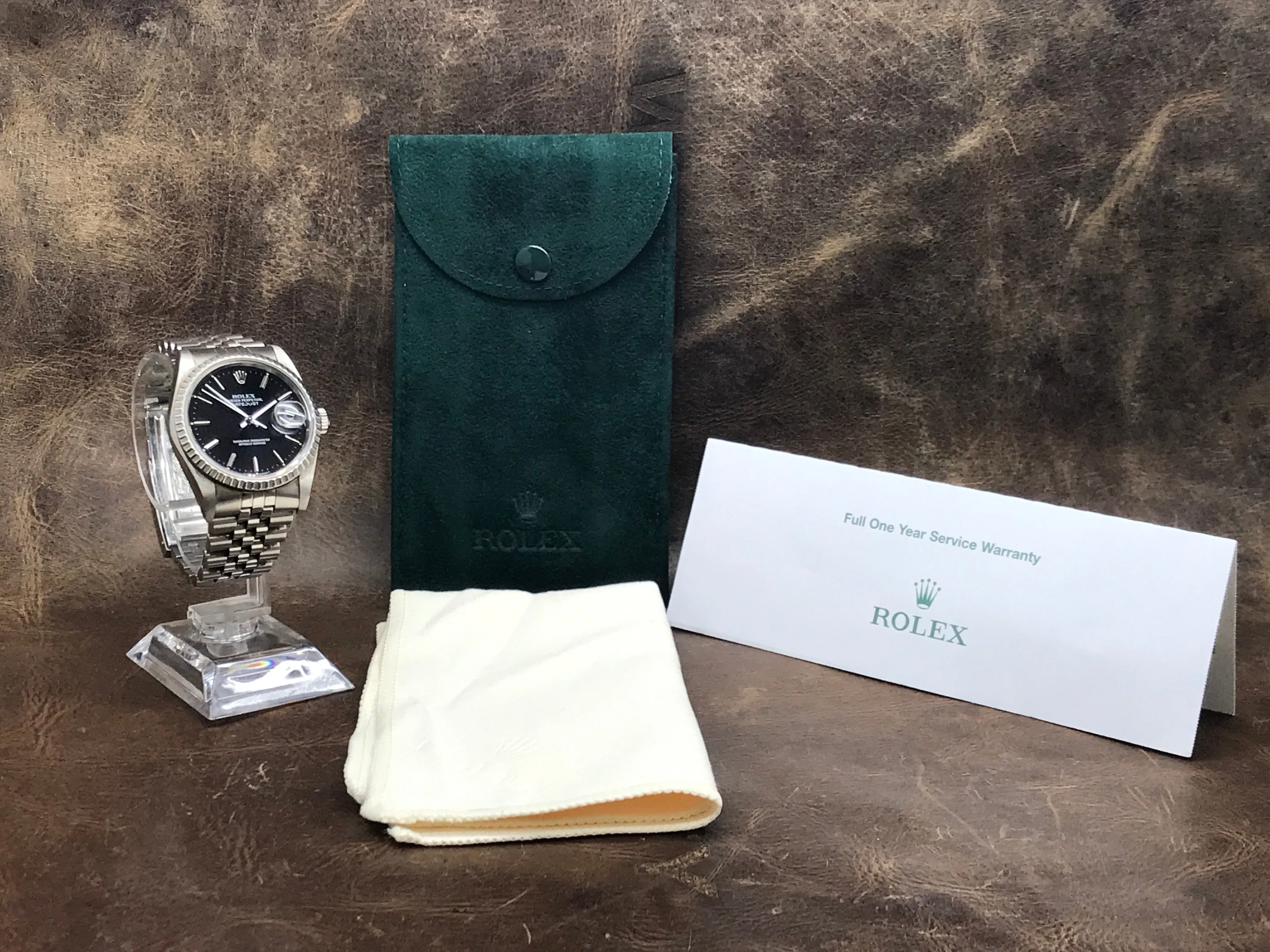 Rolex Datejust 36mm 16220 Black Dial Automatic Watch