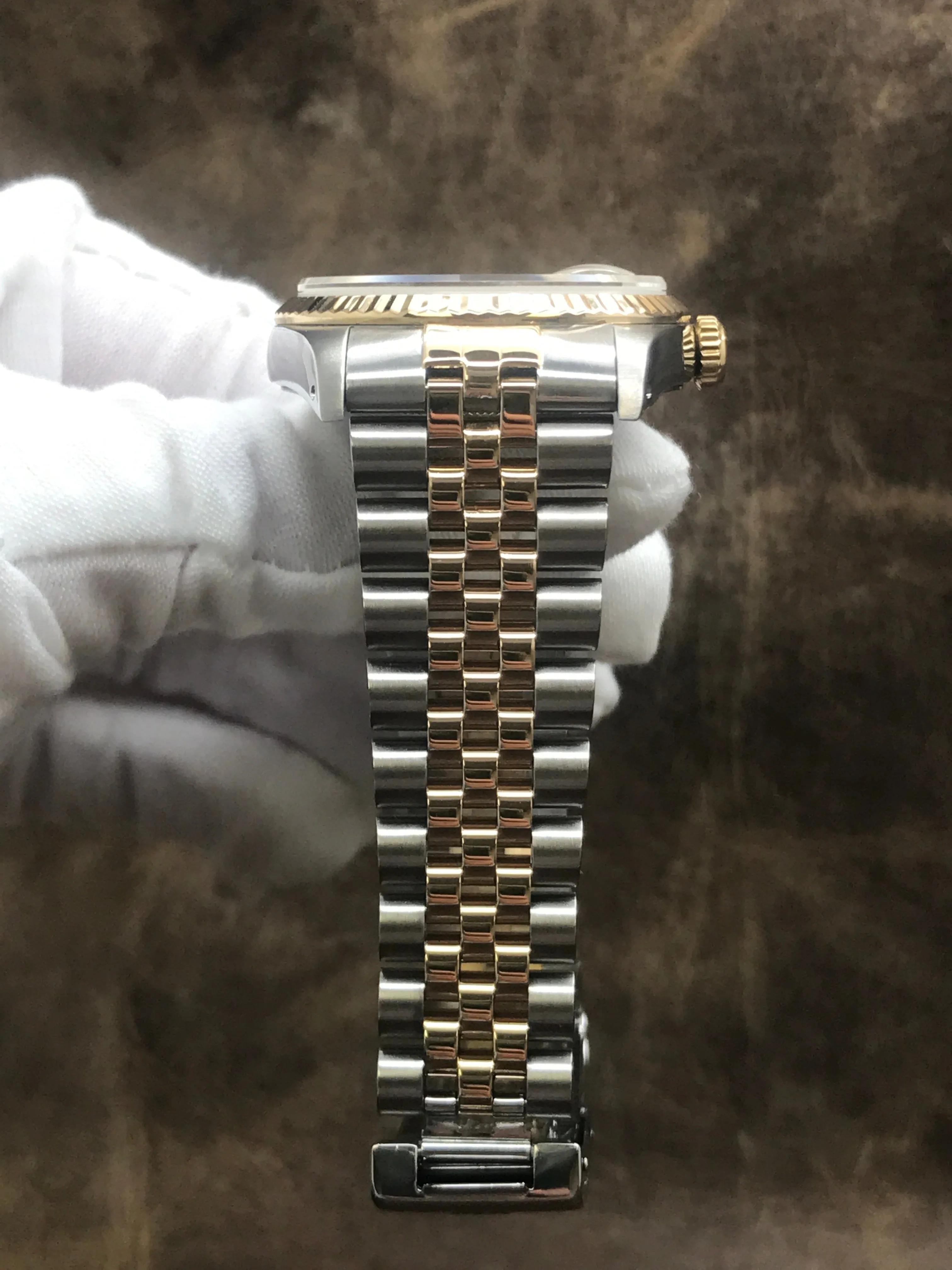 Rolex Datejust 36mm 16233 Champagne Diamond Dial Automatic Watch