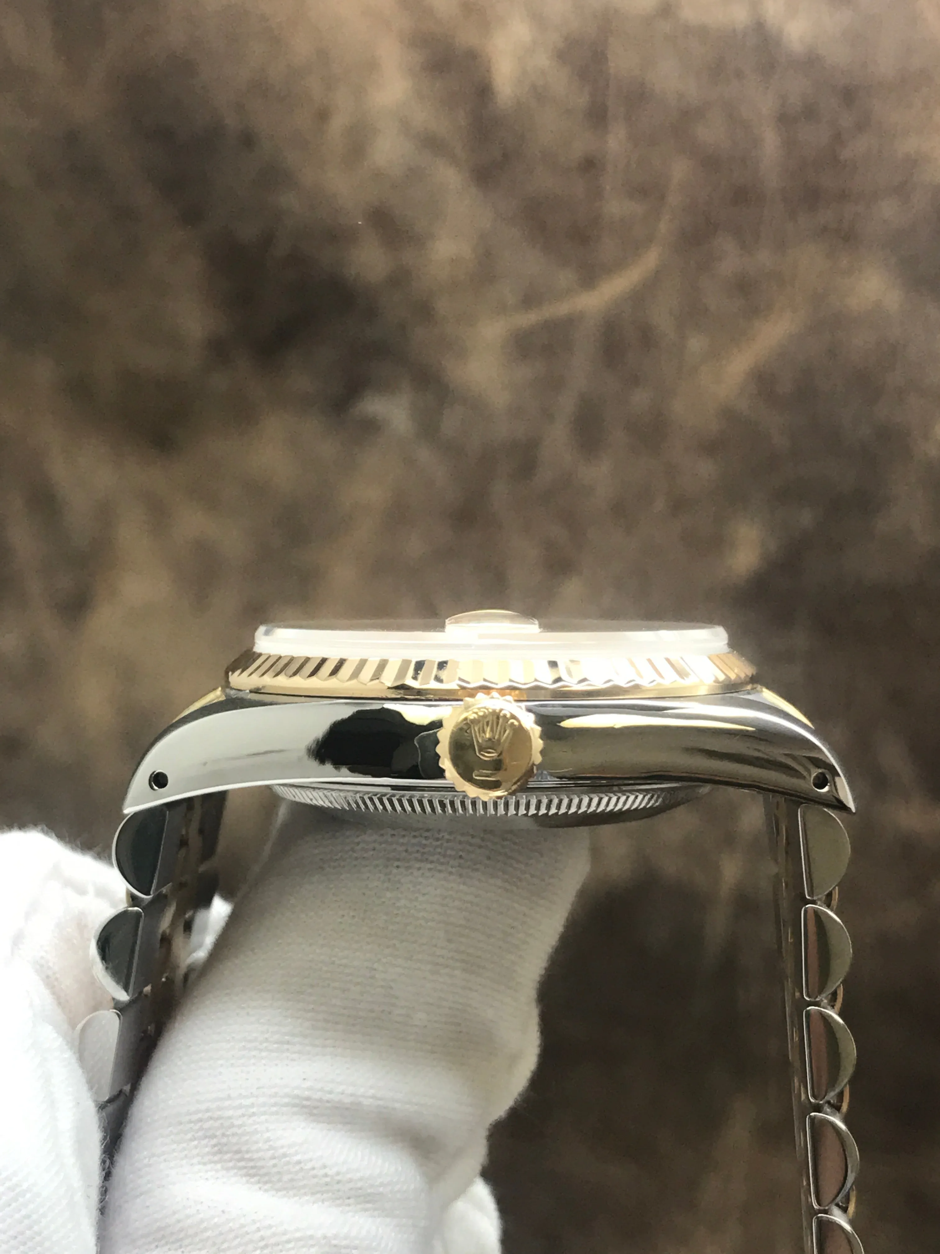 Rolex Datejust 36mm 16233 Champagne Diamond Dial Automatic Watch