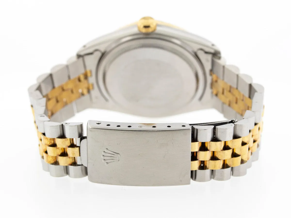 Rolex Datejust 36mm Yellow Gold & Steel Champagne Diamond Dial & Bezel 16013