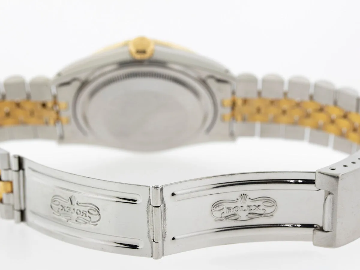 Rolex Datejust 36mm Yellow Gold & Steel Champagne Diamond Dial & Bezel 16013