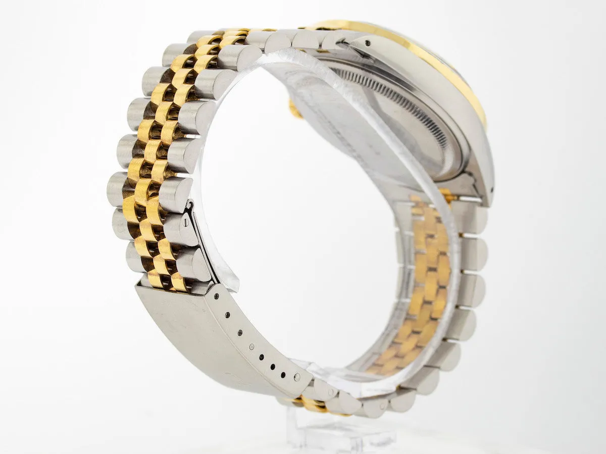 Rolex Datejust 36mm Yellow Gold & Steel Champagne Diamond Dial & Bezel 16013