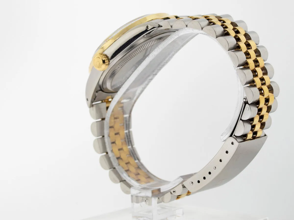 Rolex Datejust 36mm Yellow Gold & Steel Champagne Diamond Dial & Bezel 16013