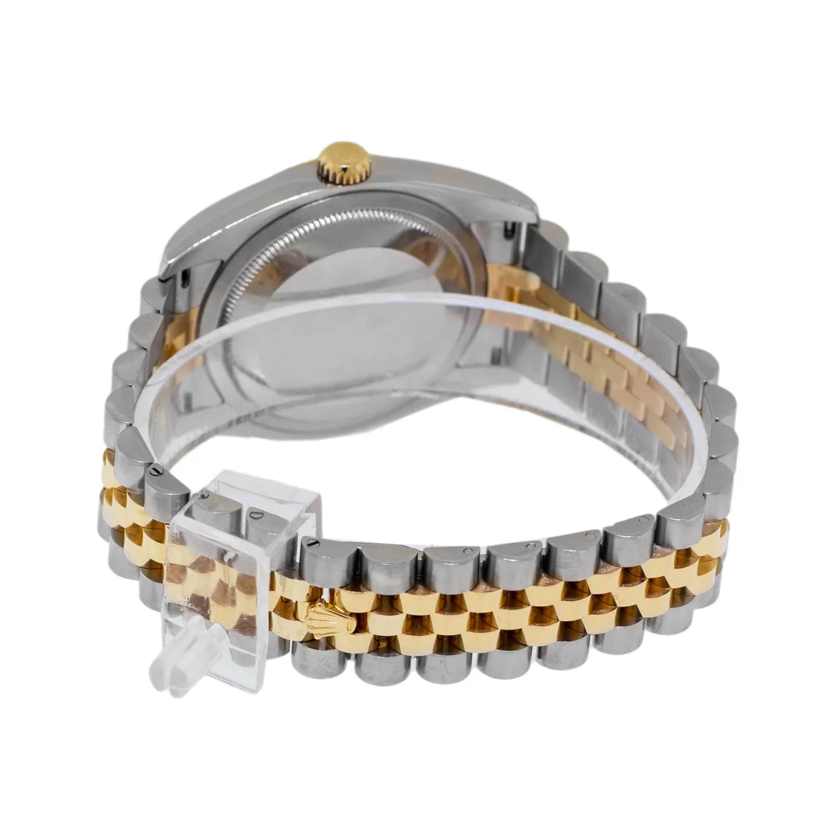 Rolex Datejust 36mm Yellow Gold & Steel Champagne Jubilee Diamond Dial Fluted Bezel 116233