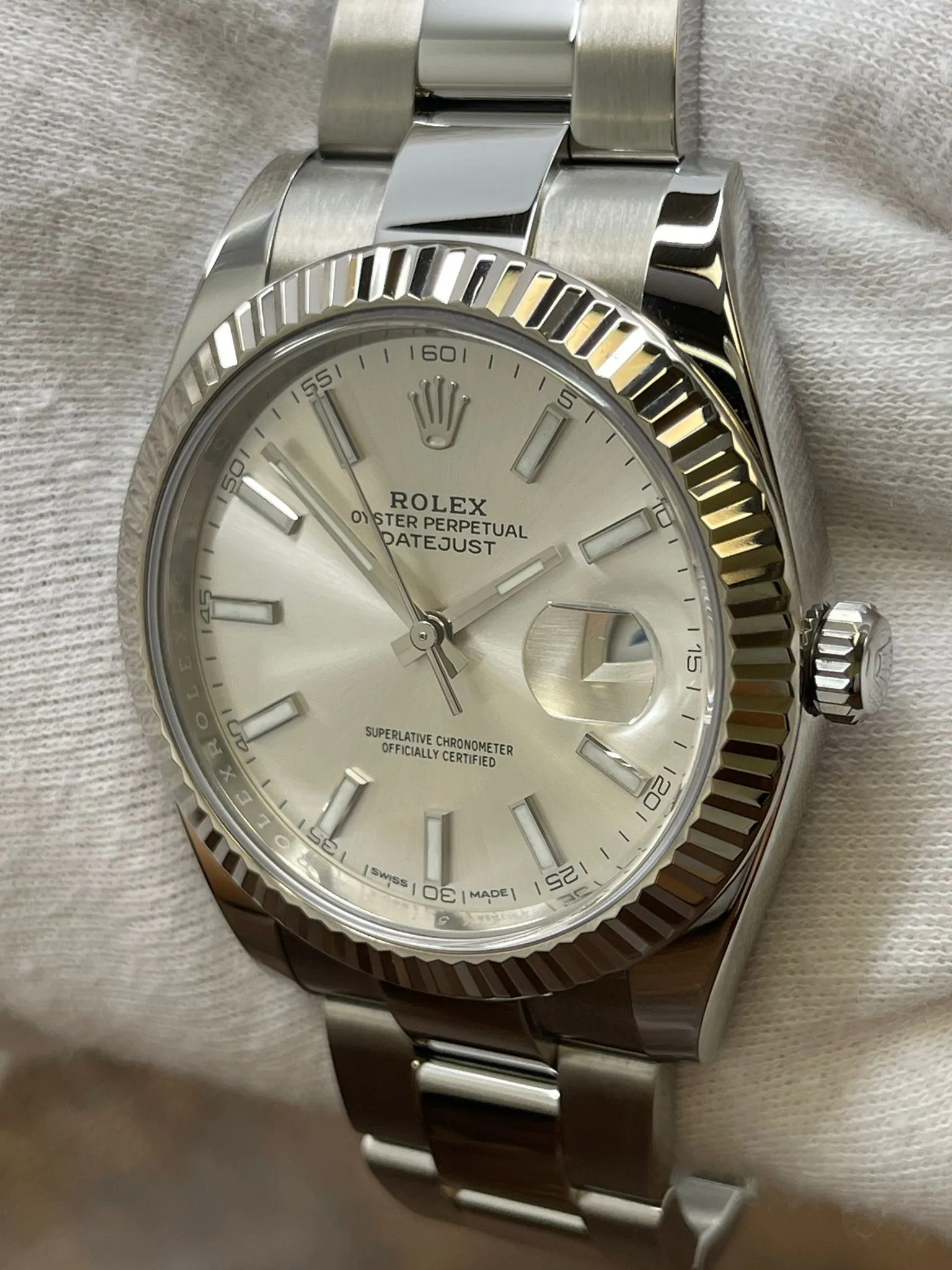 Rolex Datejust 41 126334 Silver Dial Automatic Men's Watch