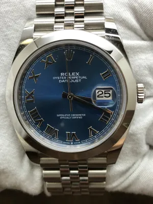 Rolex Datejust 41mm 126300 Blue Dial Automatic Men's Watch