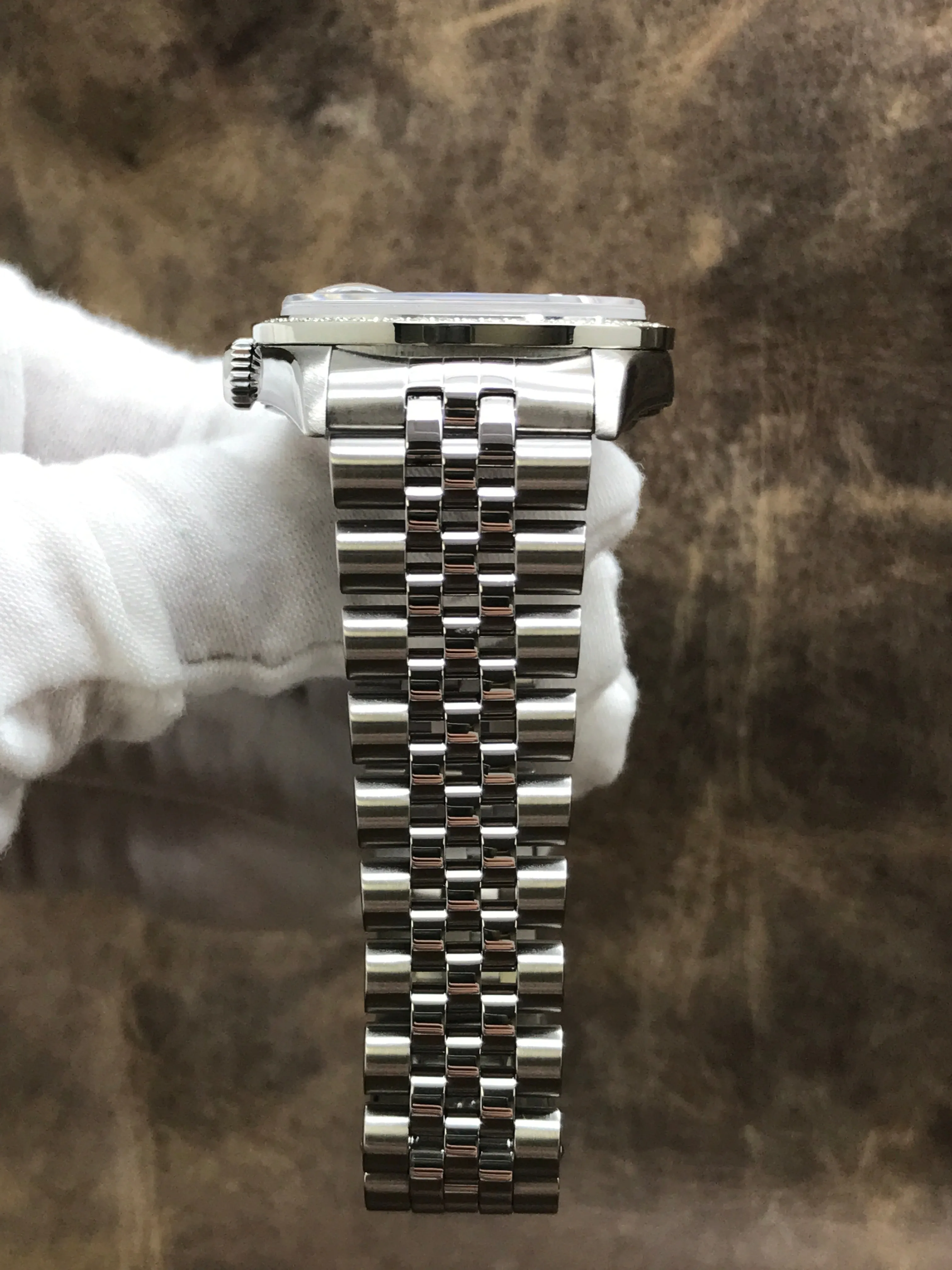 Rolex Datejust Turn-o-graph 16264 Blue Custom Diamond Dial Automatic Men's Watch