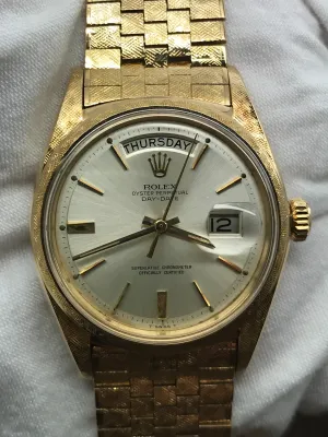 Rolex Day Date Florentine 1806 Silver Dial Automatic Watch