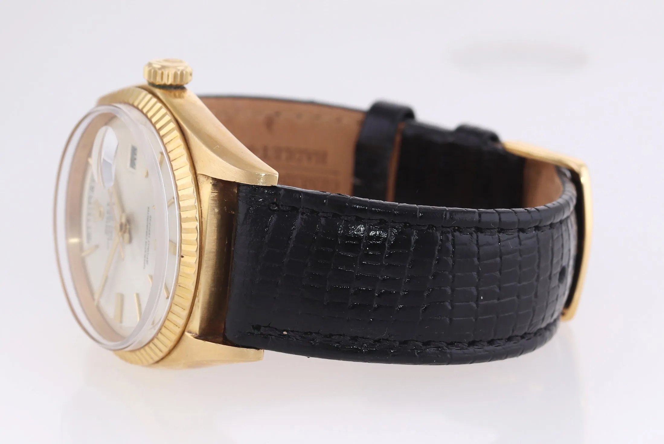 Rolex Day-Date President Champagne 36mm 1803 18K Yellow Gold Leather Watch
