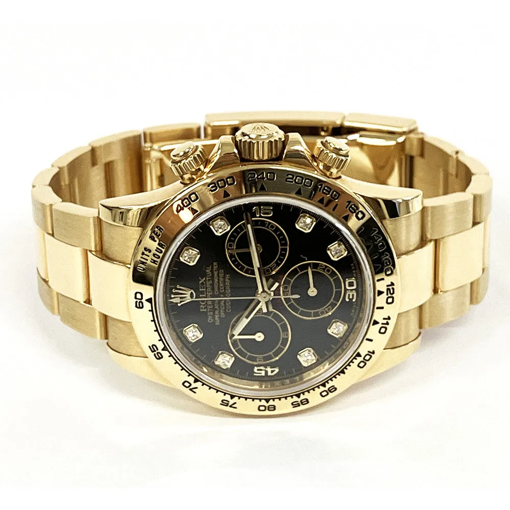 Rolex Daytona 116508G Black Diamond Dial Jul 2016