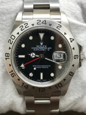 Rolex Explorer II 16570 Black Dial Automatic Men's Watch