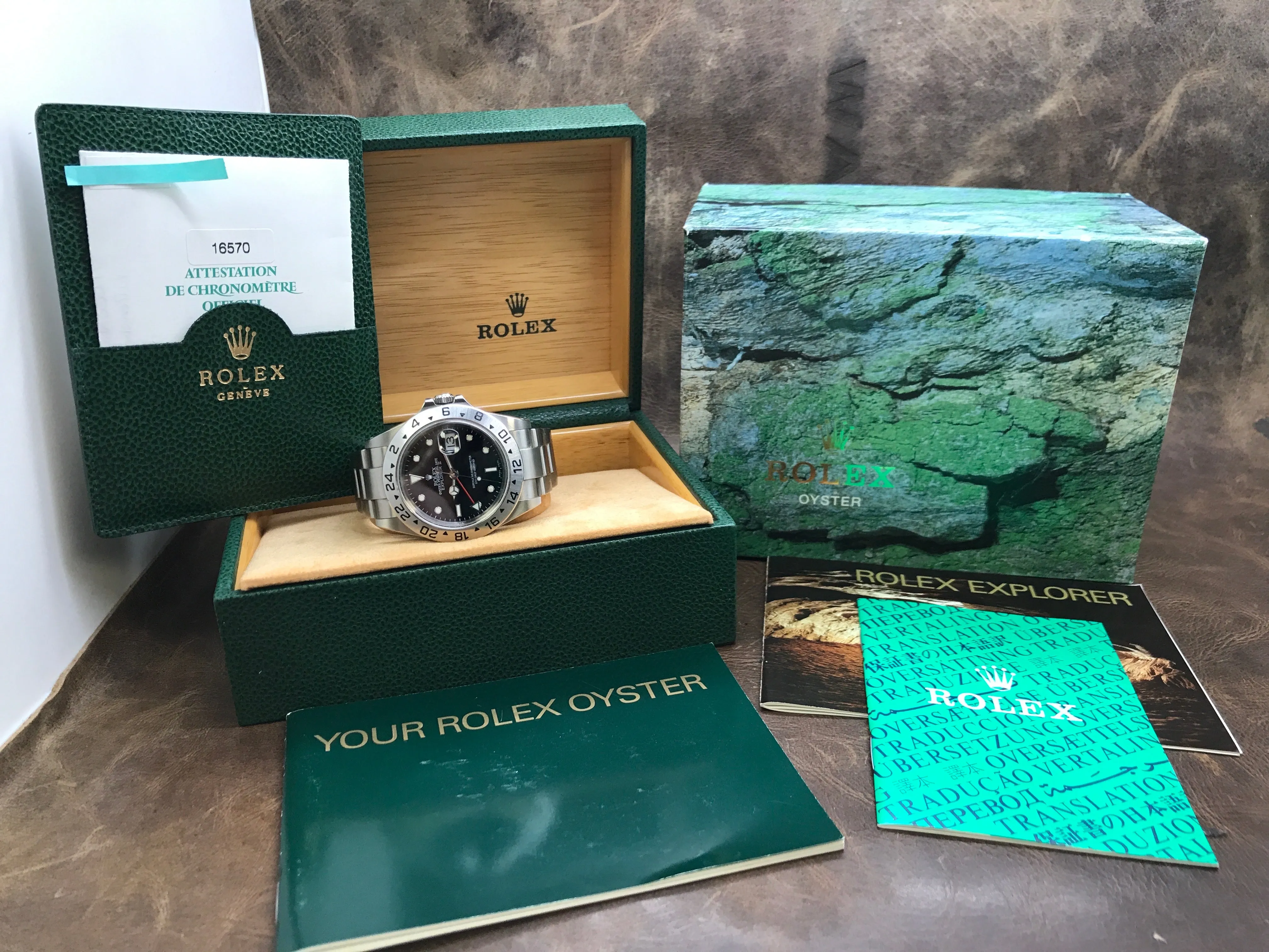Rolex Explorer II 16570 Black Dial Automatic Men's Watch