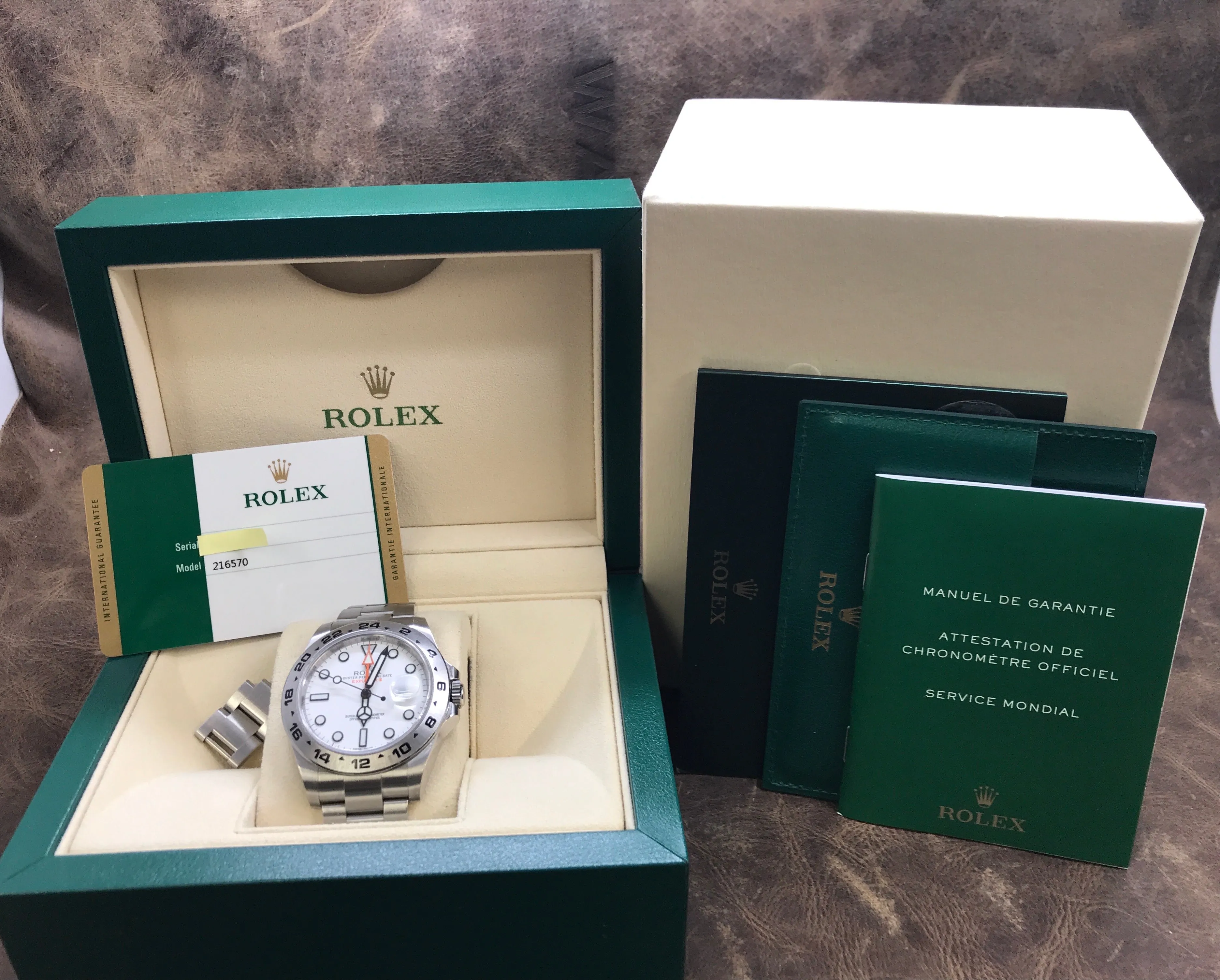Rolex Explorer II Polar 216570 White Dial Automatic Men's Watch