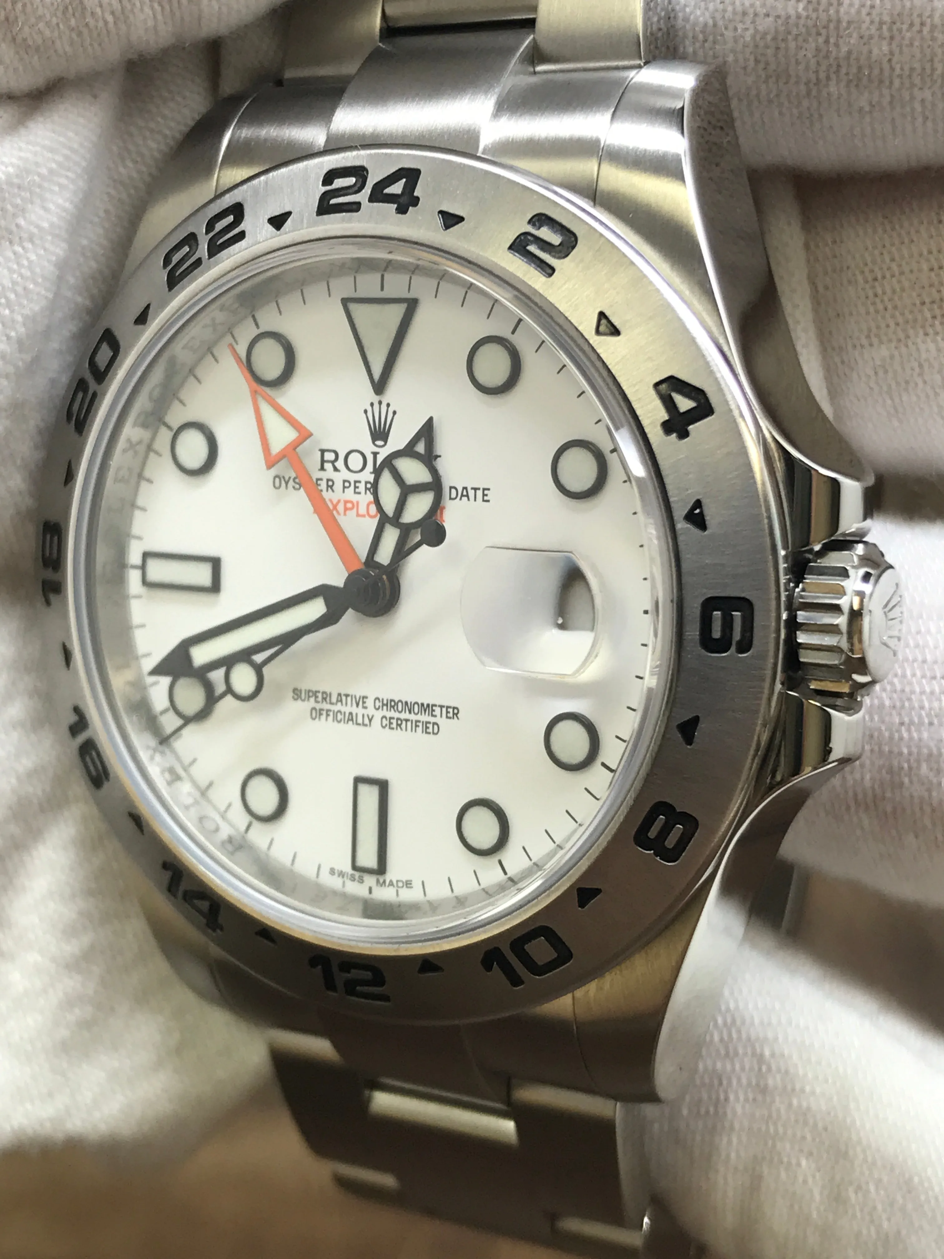 Rolex Explorer II Polar 216570 White Dial Automatic Men's Watch
