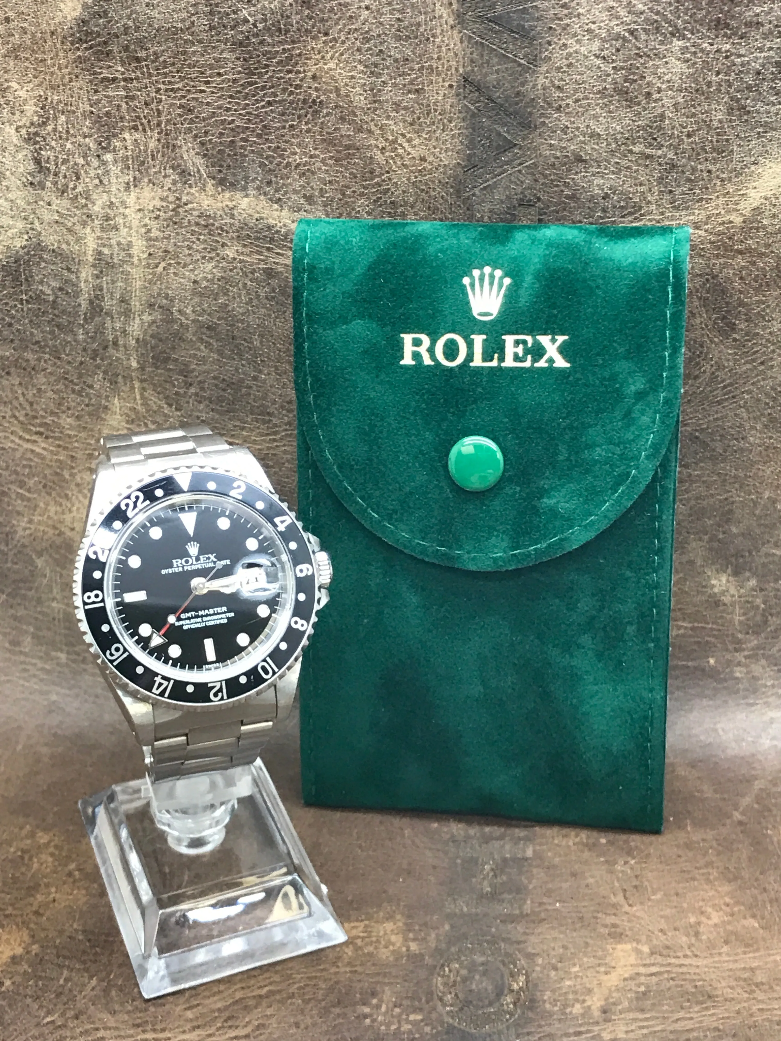 Rolex GMT Master 16700 Black Dial Automatic Men's Watch