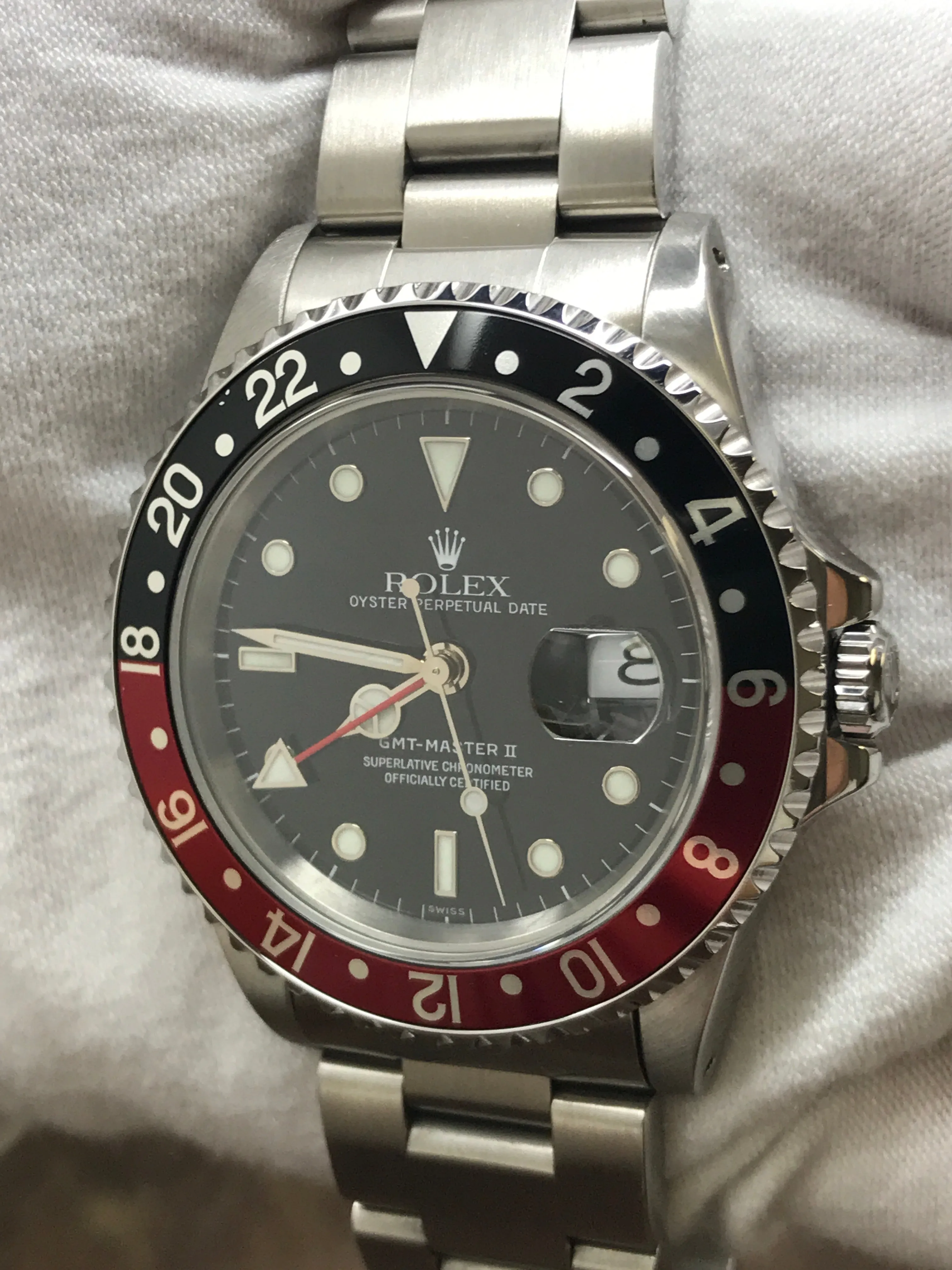 Rolex GMT Master II Coke 16710 Black Dial Automatic Men's Watch