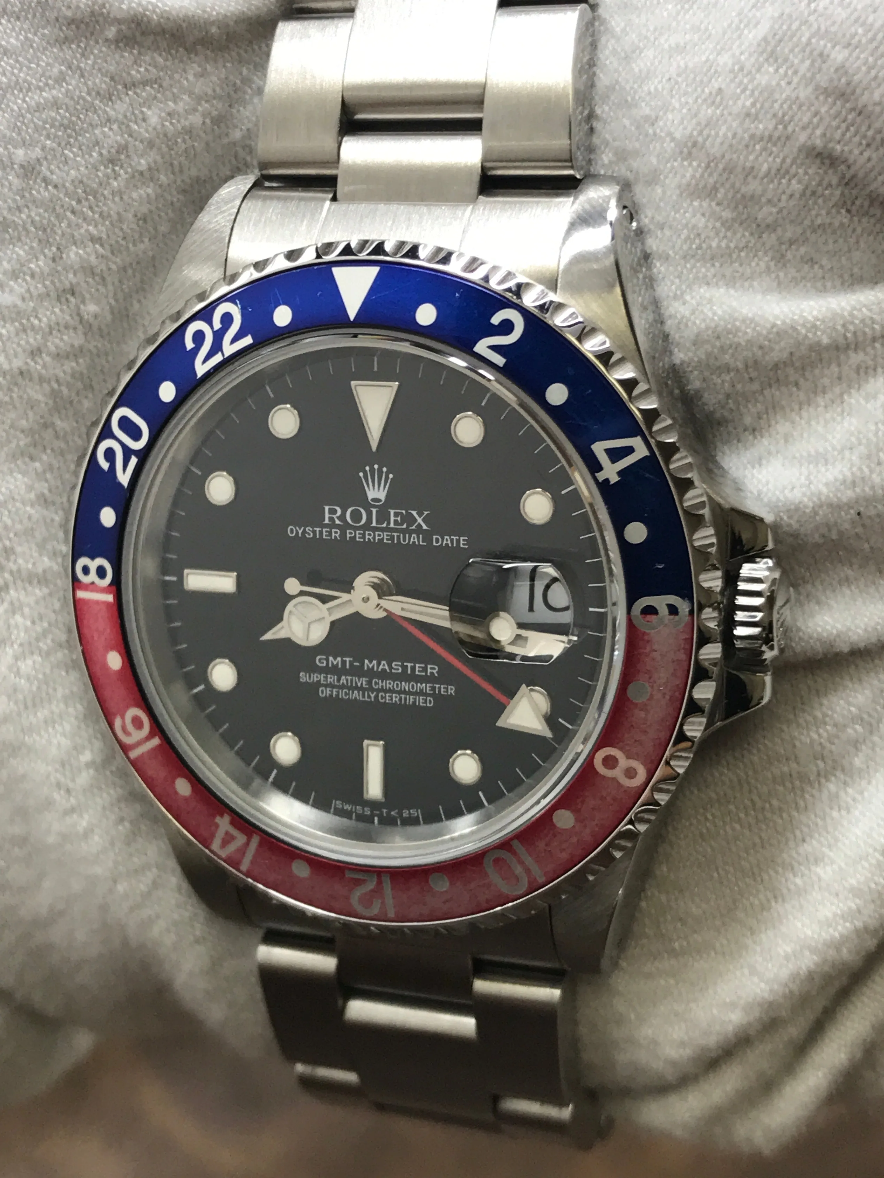 Rolex GMT Master Pepsi 16700 Black Dial Automatic Men's Watch