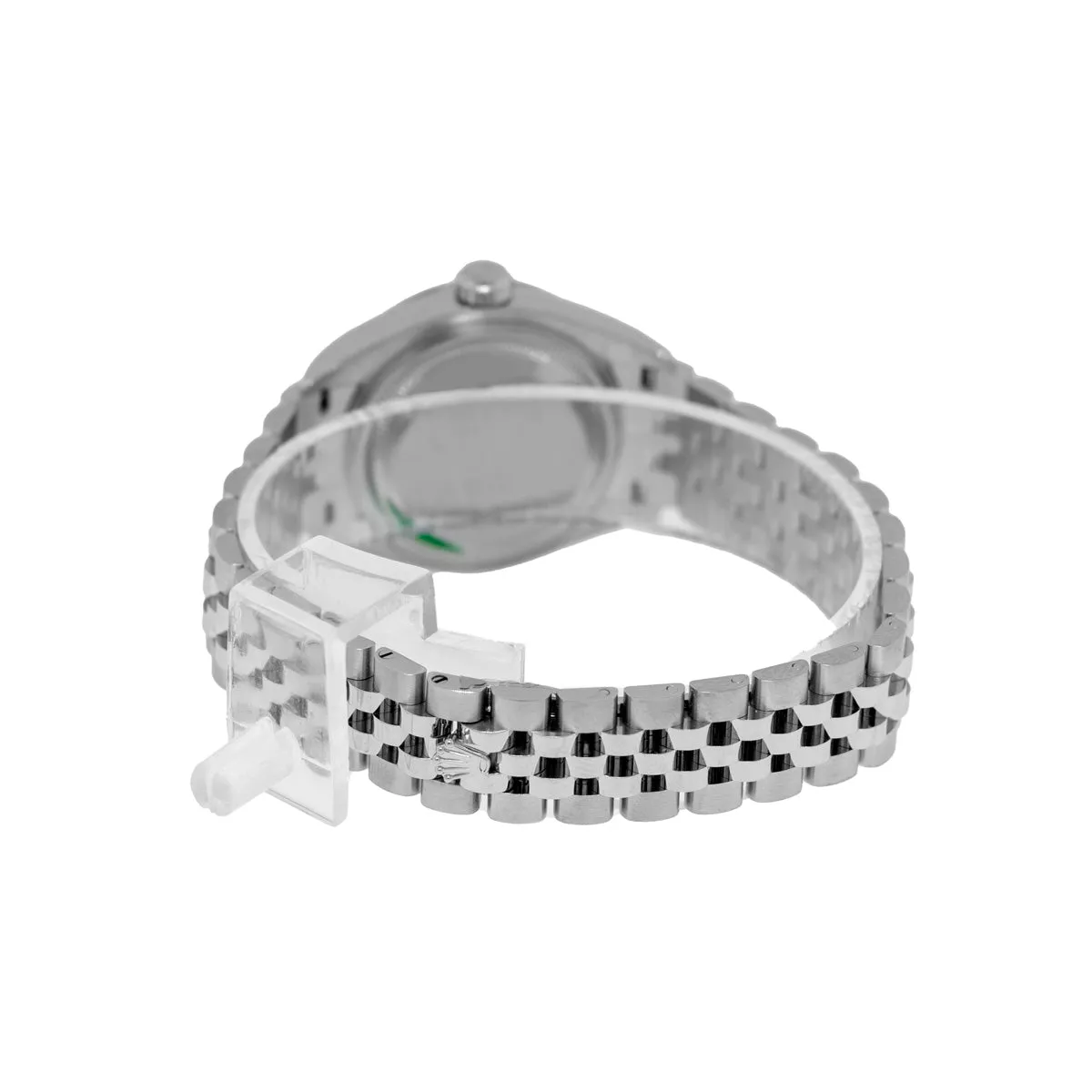 Rolex Lady-Datejust 28mm White Gold & Steel Dark Rhodium Roman Dial & Fluted Bezel 279174