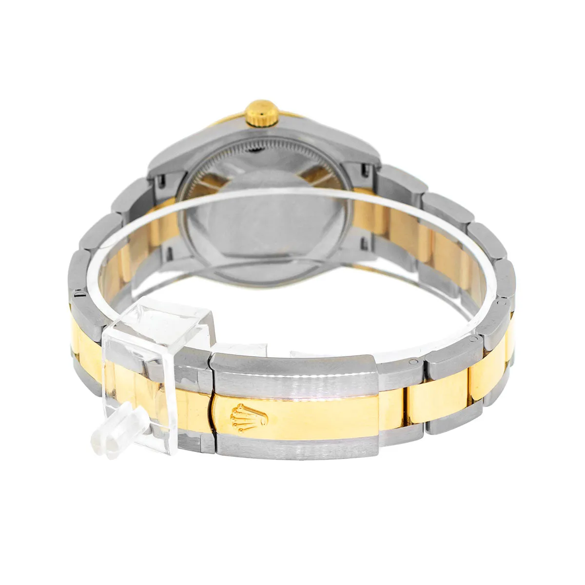 Rolex Lady-Datejust 31mm Yellow Gold & Steel Grey Sunray Roman Dial, Fluted Bezel 278273