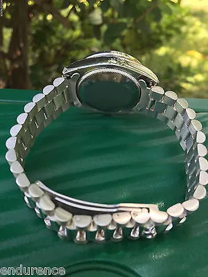 ROLEX MIDSIZE STEEL DATEJUST DIAMOND DIAL GOLD PRESIDENT BRACELET & BEZEL 178240