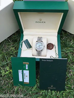 ROLEX MIDSIZE STEEL DATEJUST DIAMOND DIAL GOLD PRESIDENT BRACELET & BEZEL 178240