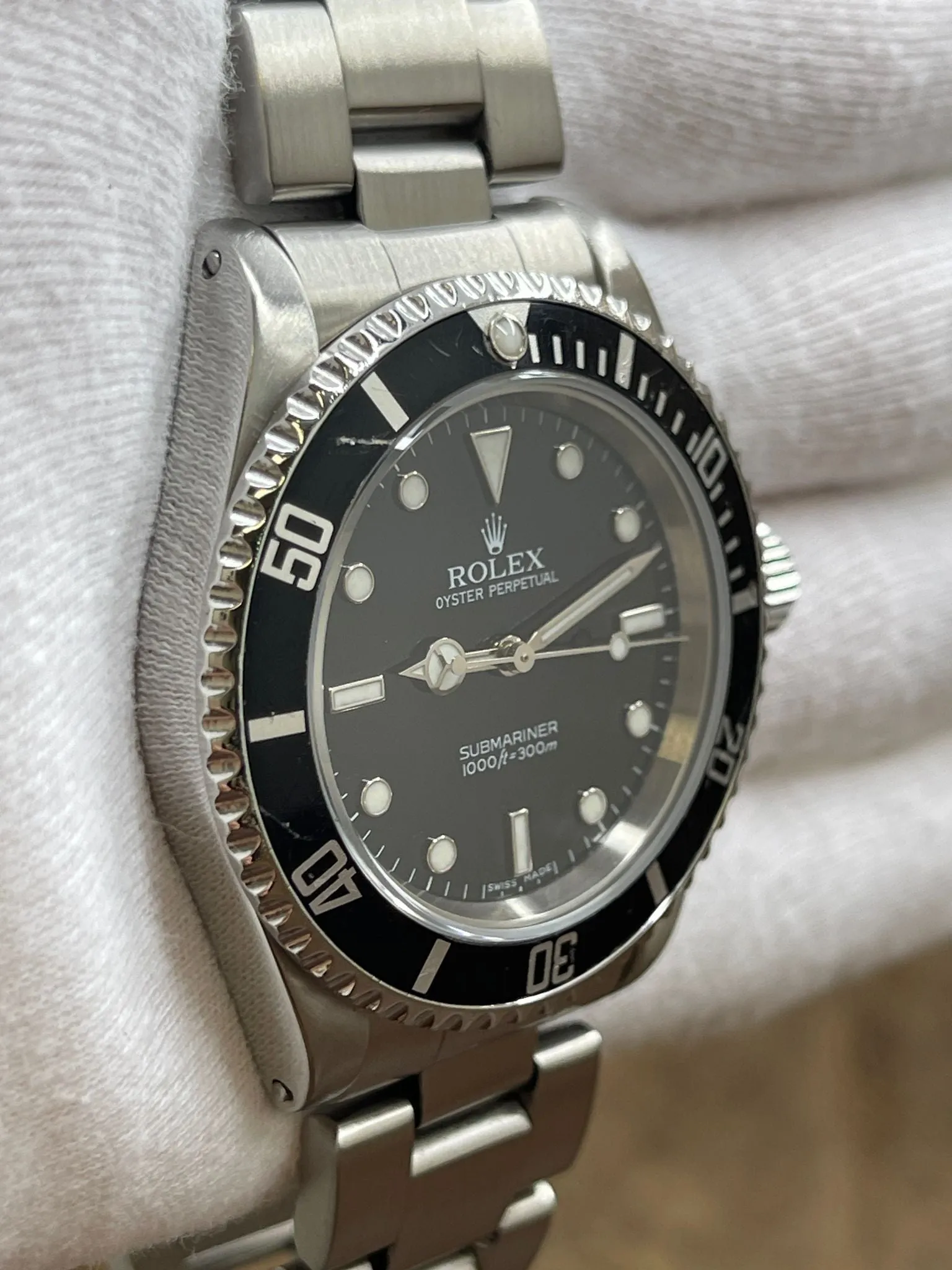 Rolex No Date Submariner 14060M Black Dial Automatic Men's Watch