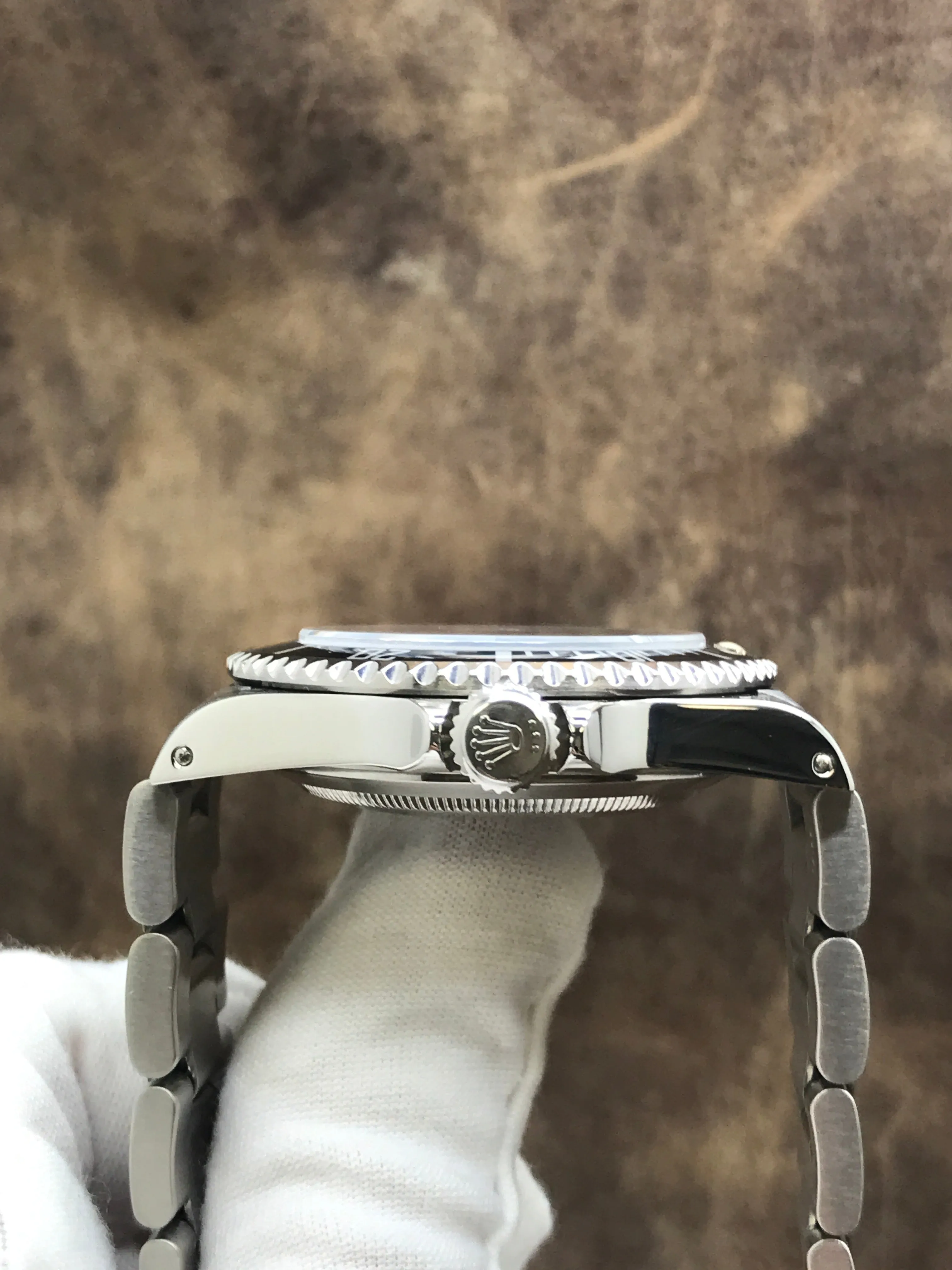 Rolex No Date Submariner Rehaut Engraved 14060 Black Dial Automatic Men's Watch