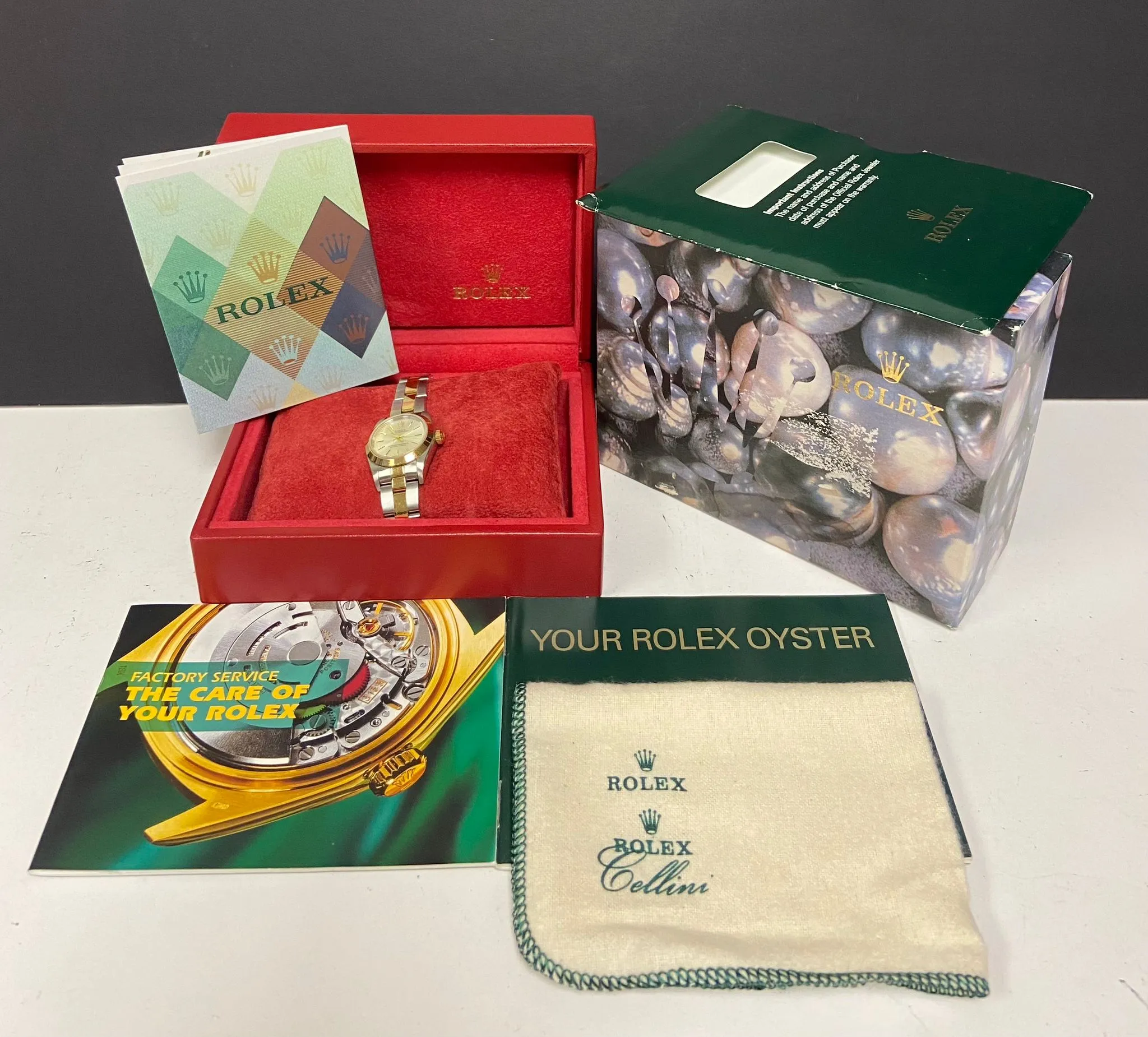 Rolex Oyster Perpetual 26mm 76183 Silver Dial Automatic Women's Watch