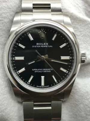 Rolex Oyster Perpetual 34mm 124200 Black Dial Automatic Watch