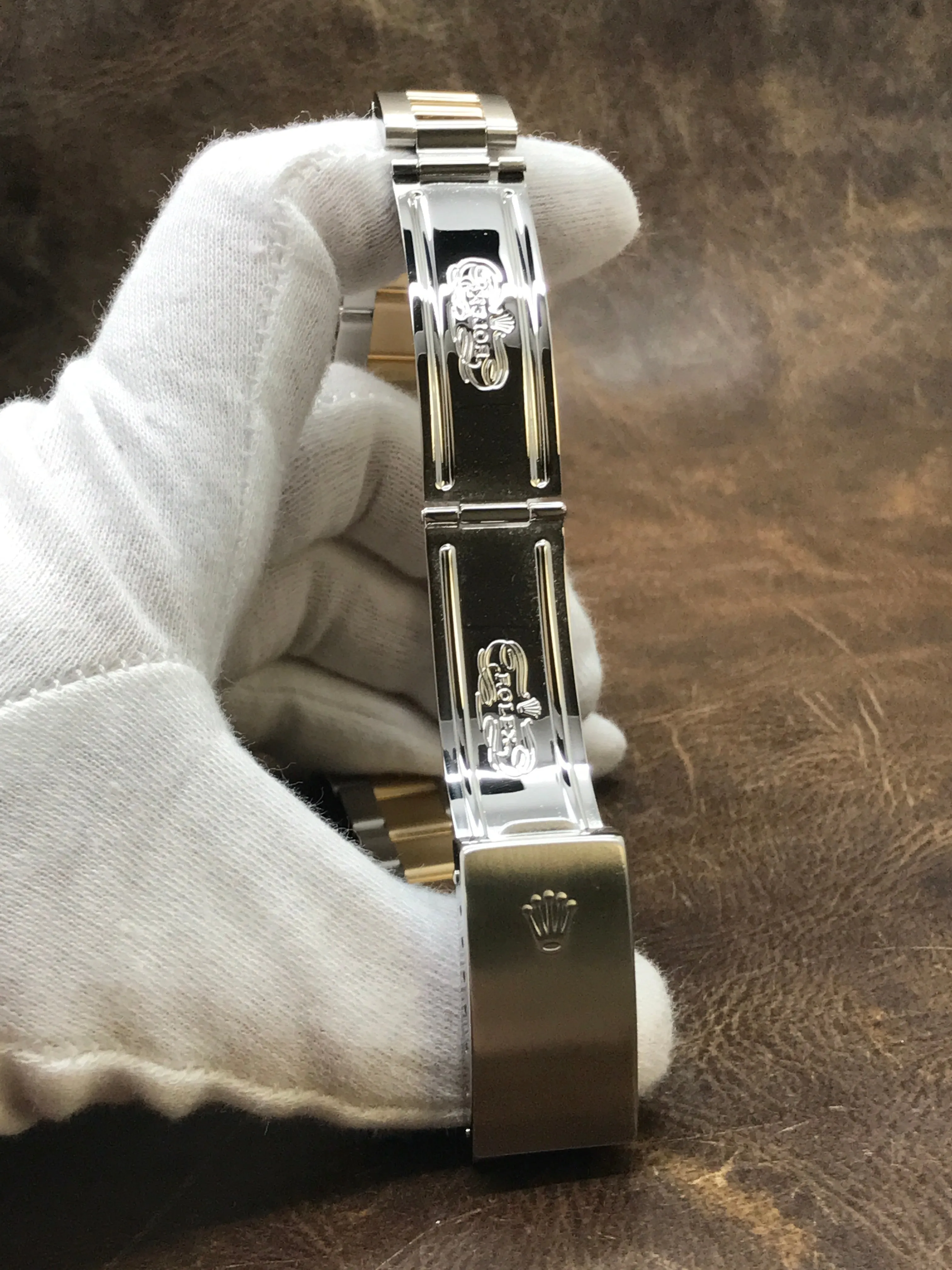 Rolex Oyster Perpetual 34mm 15223 Custom MOP Diamond Dial Automatic Watch
