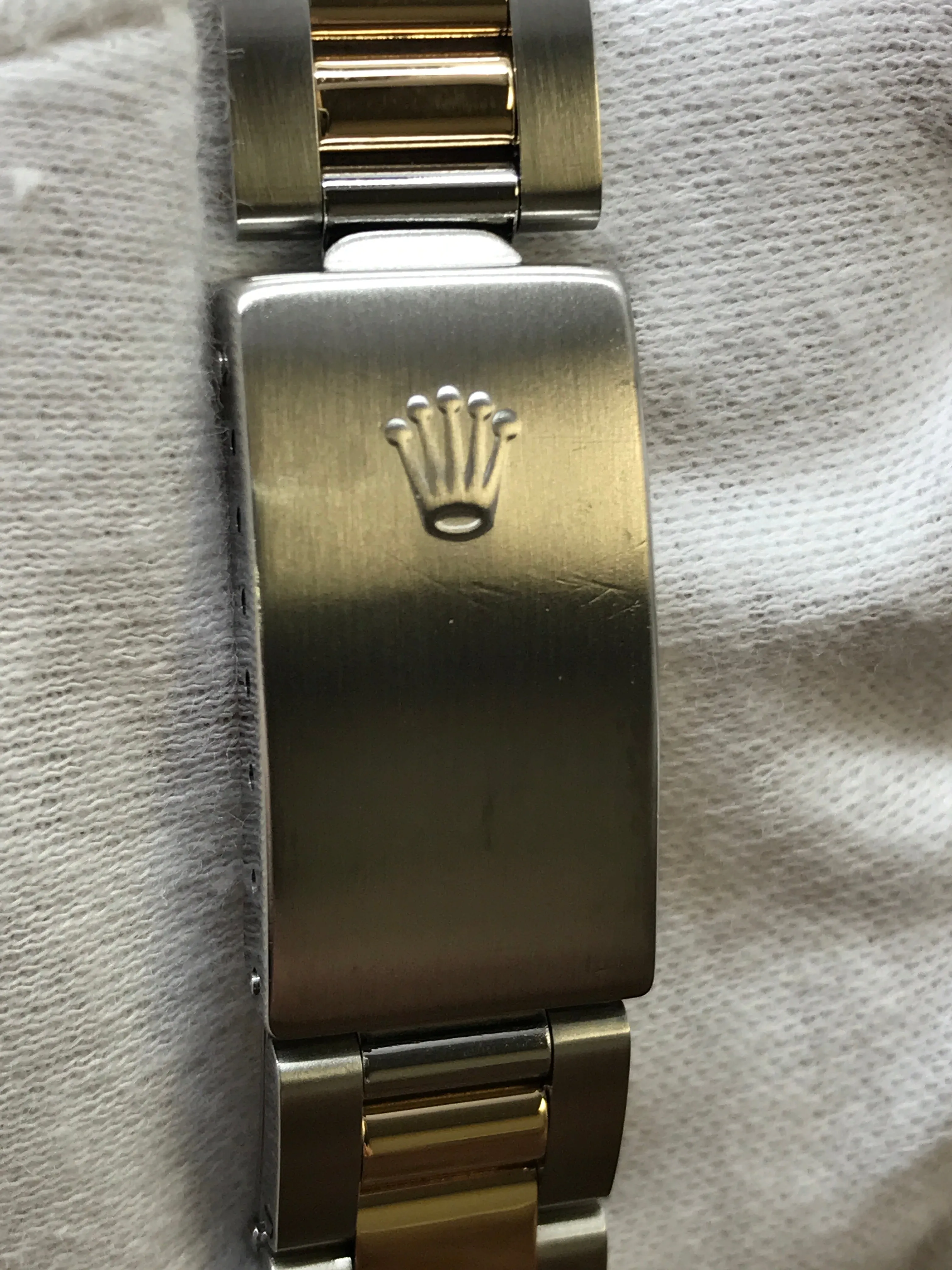 Rolex Oyster Perpetual 34mm 15223 Custom MOP Diamond Dial Automatic Watch