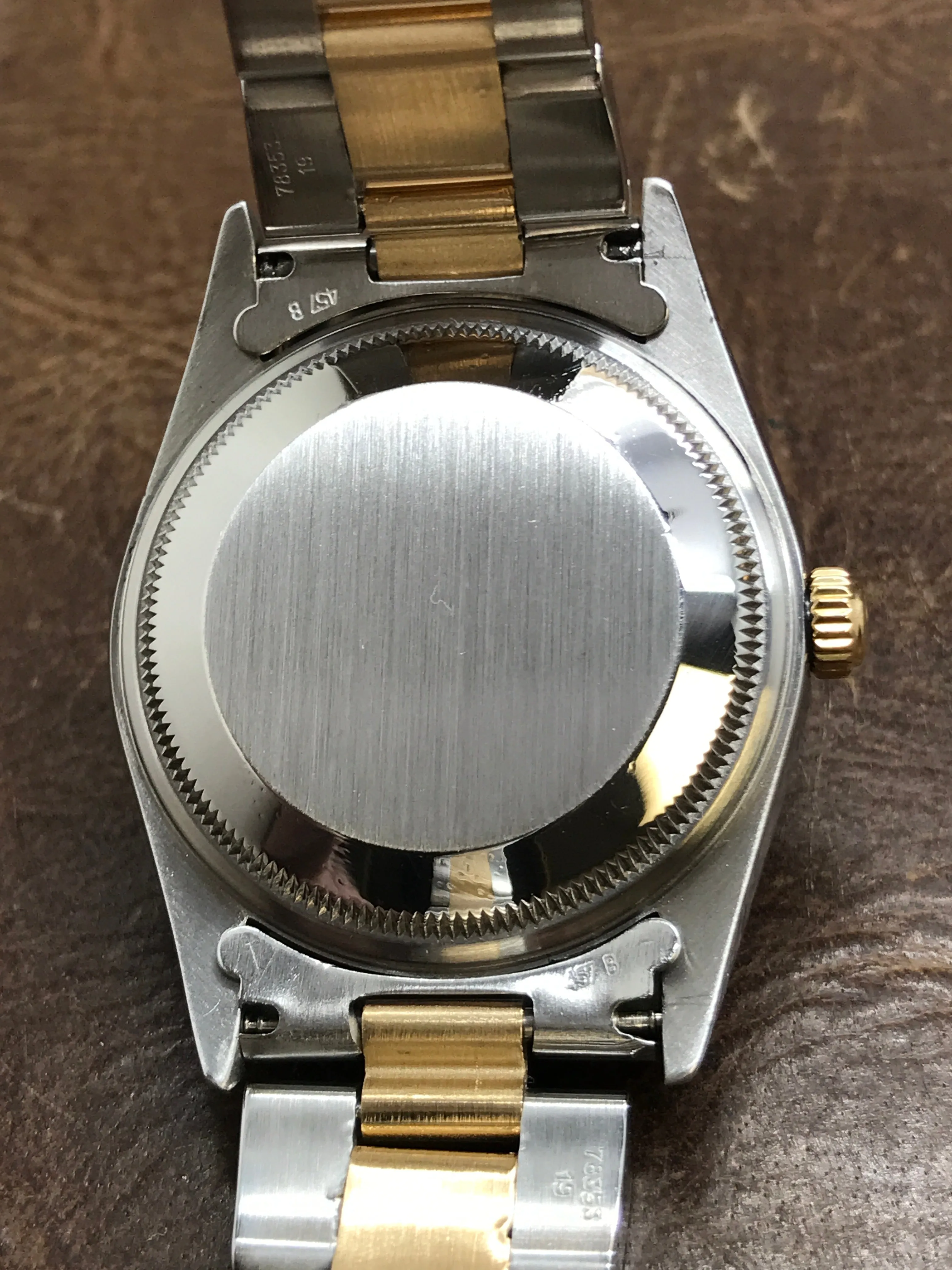 Rolex Oyster Perpetual 34mm 15223 Custom MOP Diamond Dial Automatic Watch
