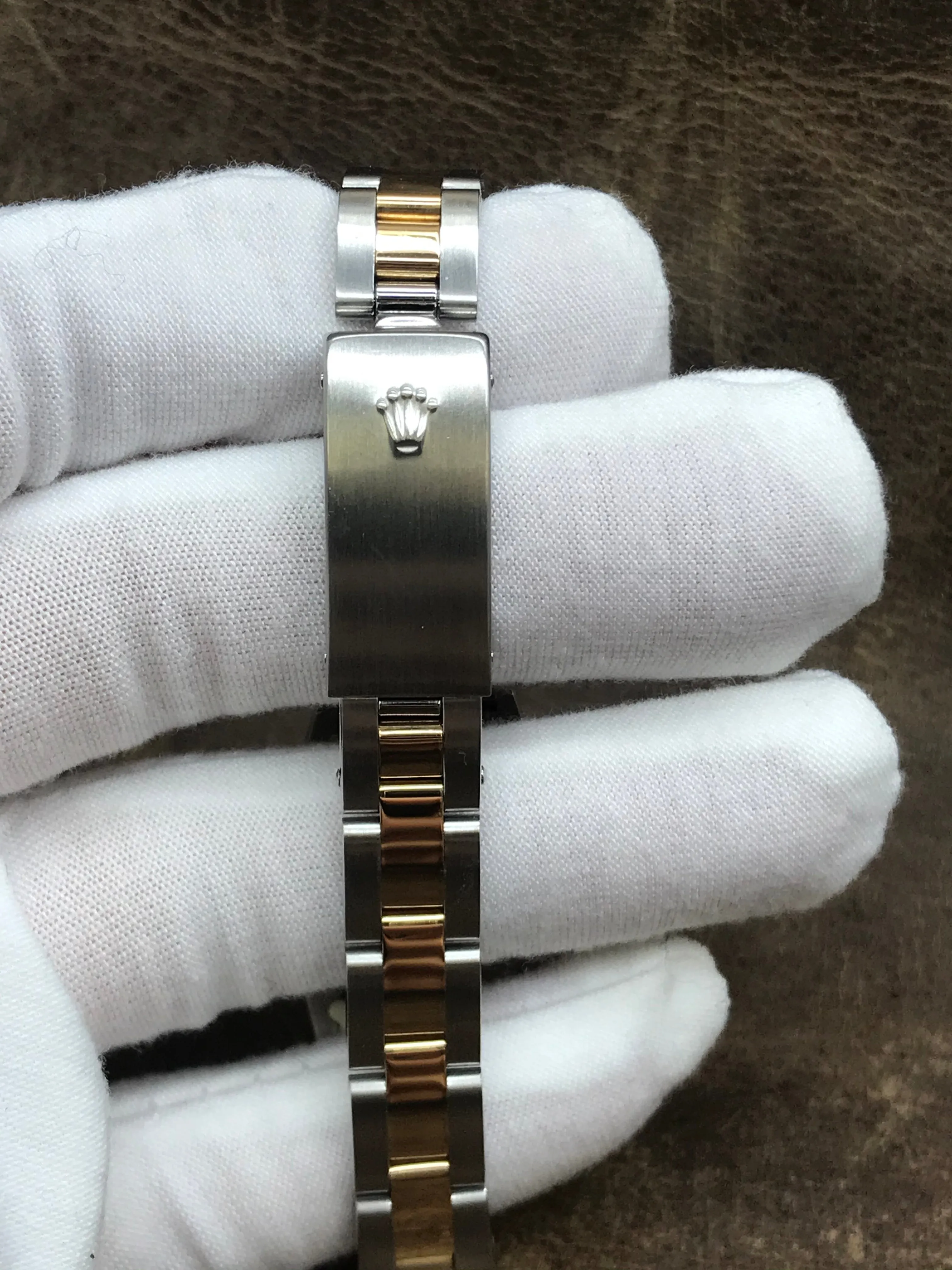 Rolex Oyster Perpetual 76183 Champagne Dial Automatic Women's Watch