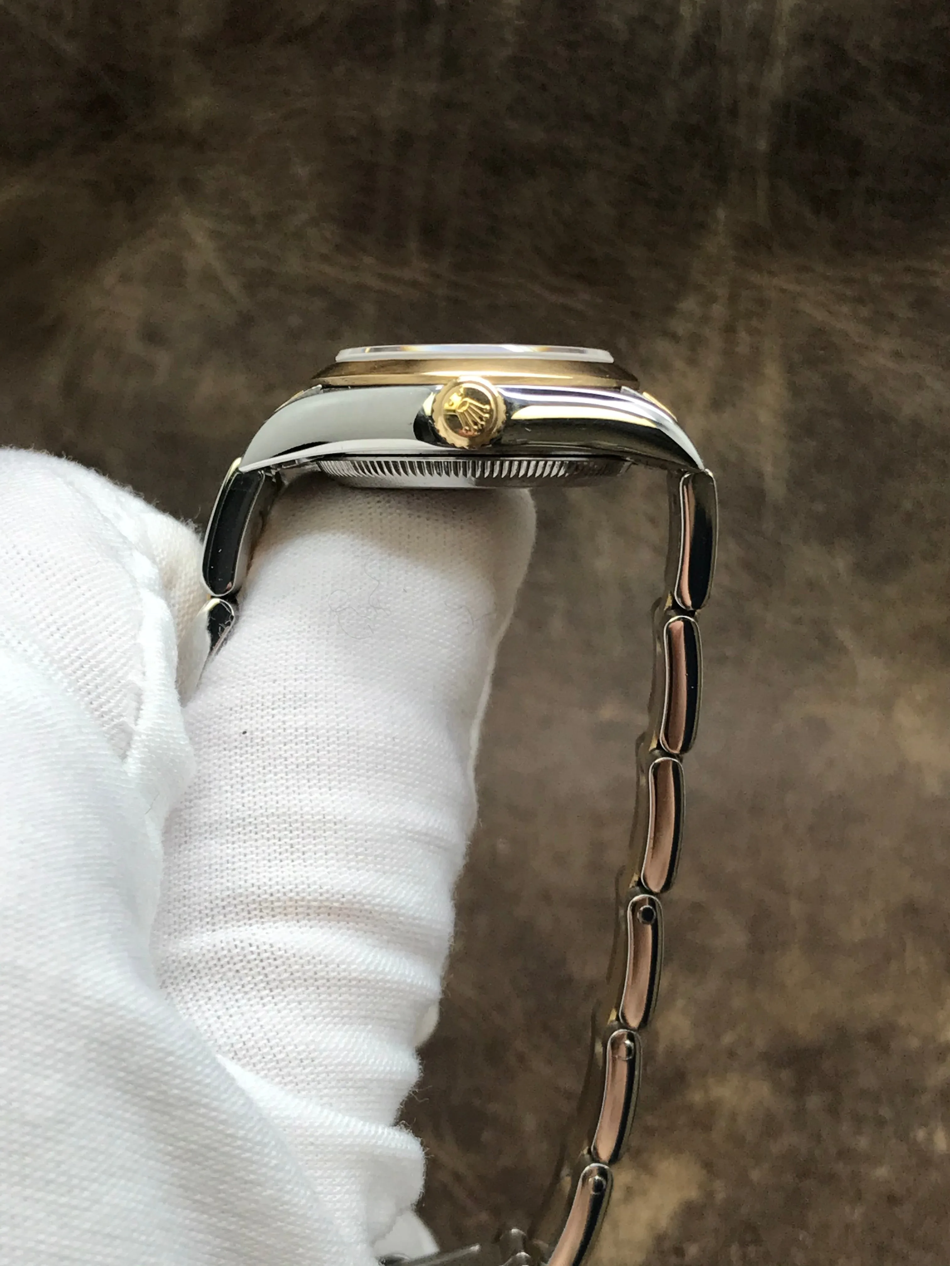 Rolex Oyster Perpetual 76183 Champagne Dial Automatic Women's Watch