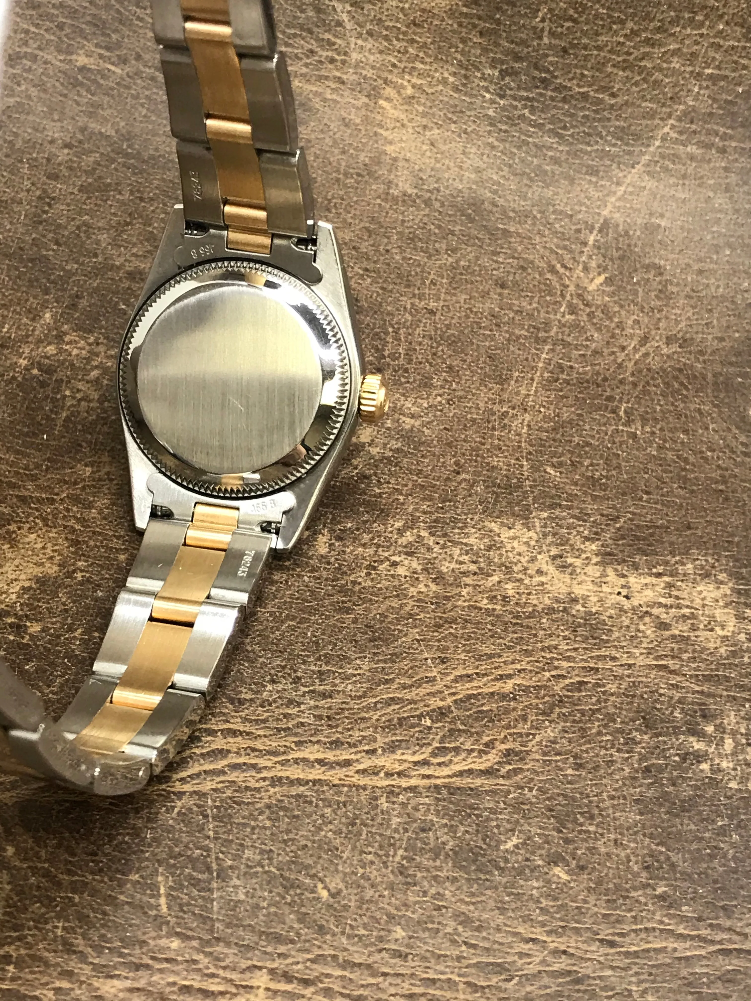 Rolex Oyster Perpetual 76183 Champagne Dial Automatic Women's Watch