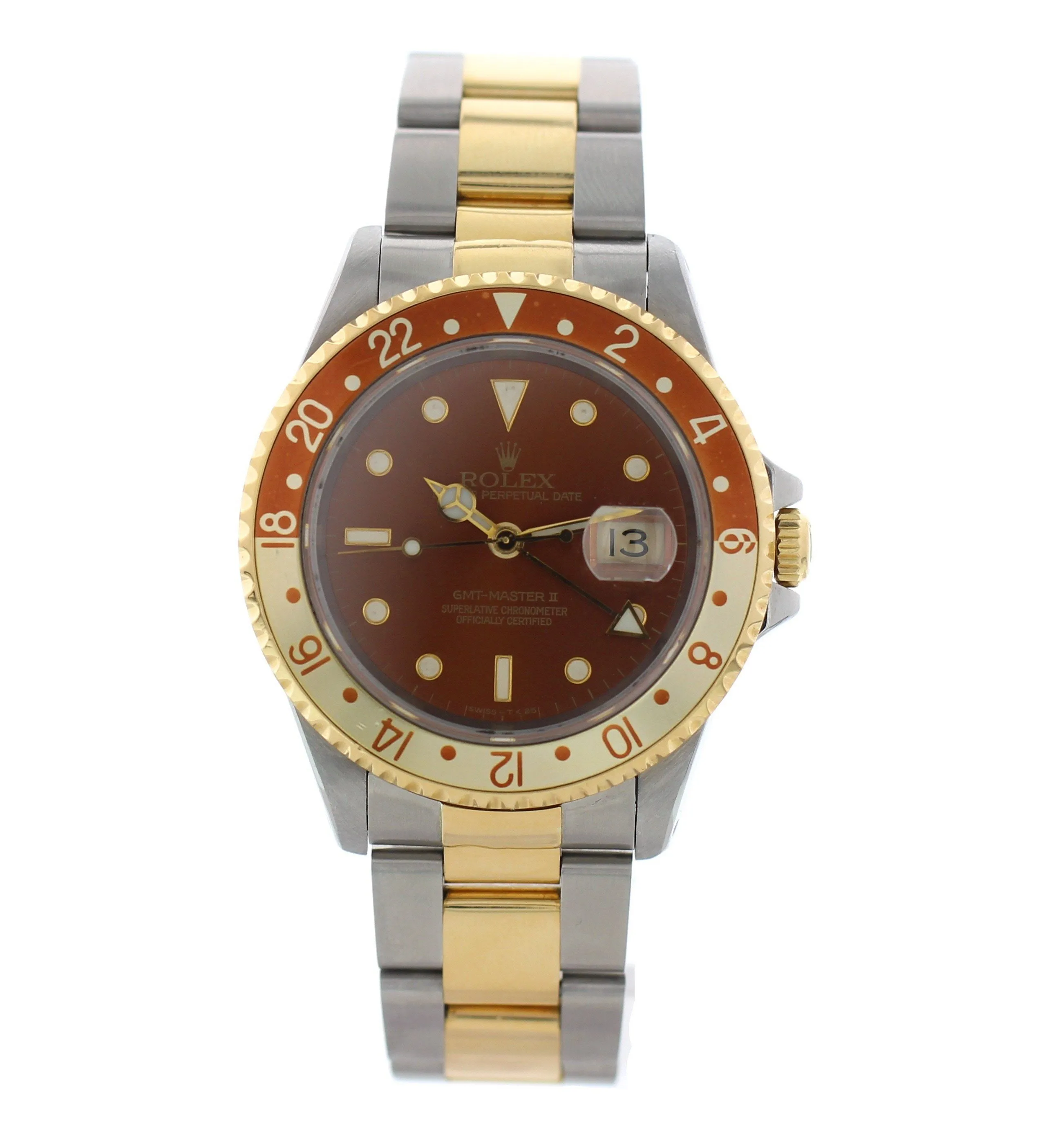 Rolex Oyster Perpetual Date GMT Master II 16713 Root Beer