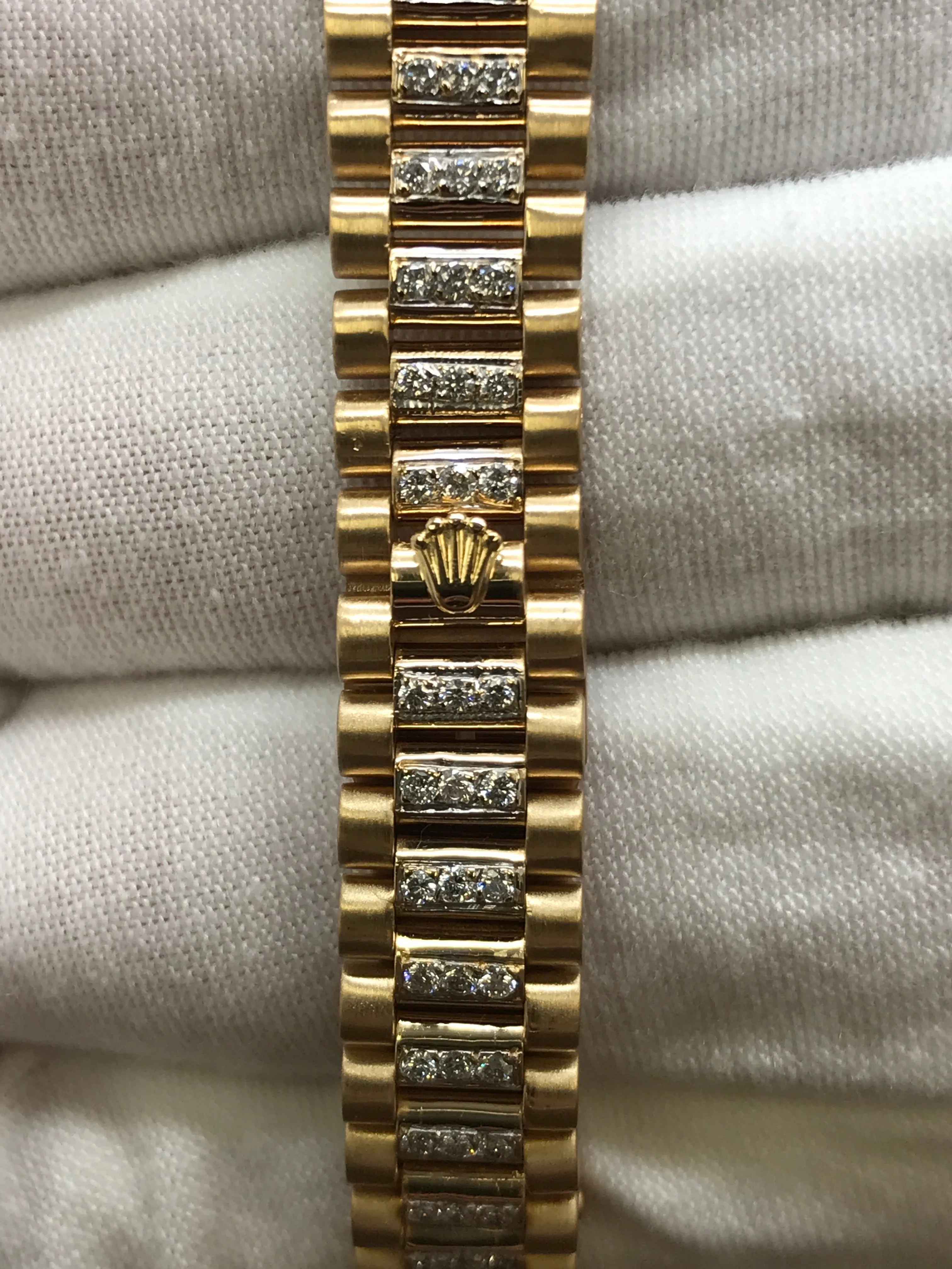 Rolex President 26mm 69178 Custom MOP Rubies Dial Automatic Women's Watch